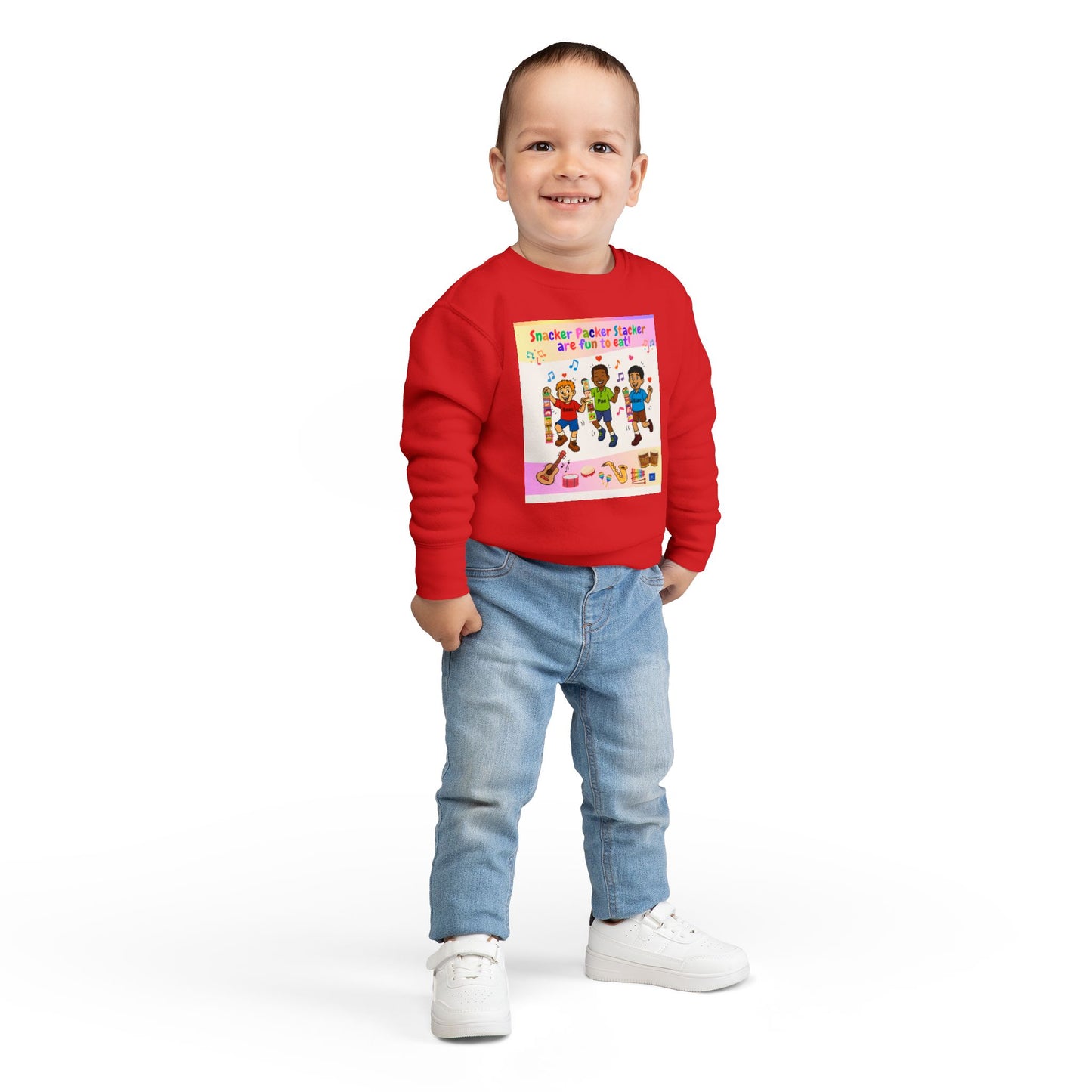 Toddler Fun Sweatshirt with Snack Packer Design
