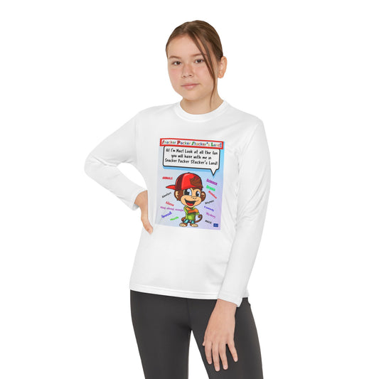 Youth Long Sleeve- Look at all the fun things you'll learn and do in Mac's book.