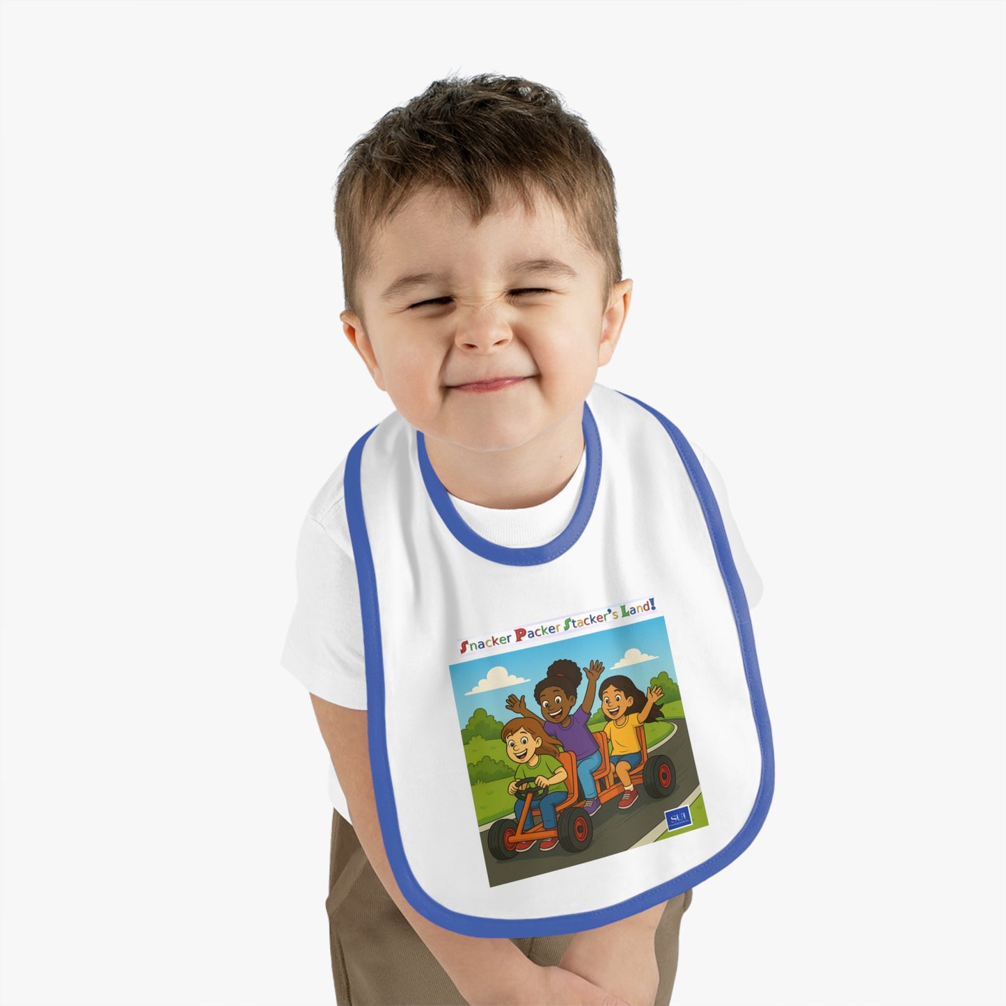 Playful Kids' Jersey Bib with Fun Design