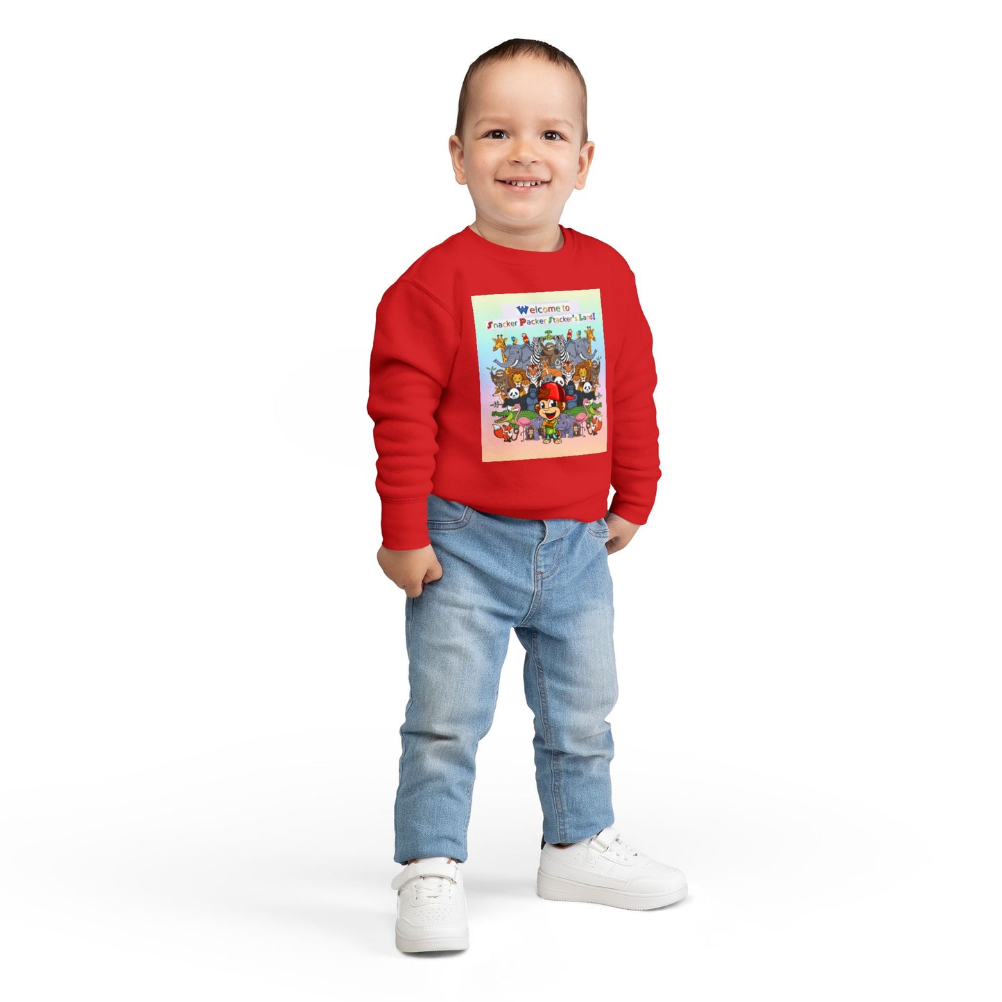 Toddler's welcome to Packer Puckers Land Toddler Sweatshirt