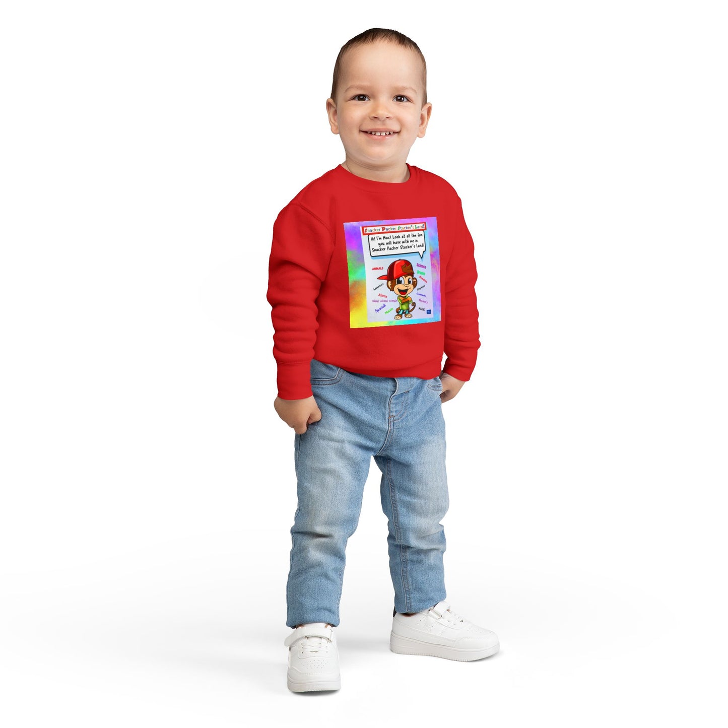 Toddler Sweatshirt with Playful Design - Perfect for Everyday Wear!