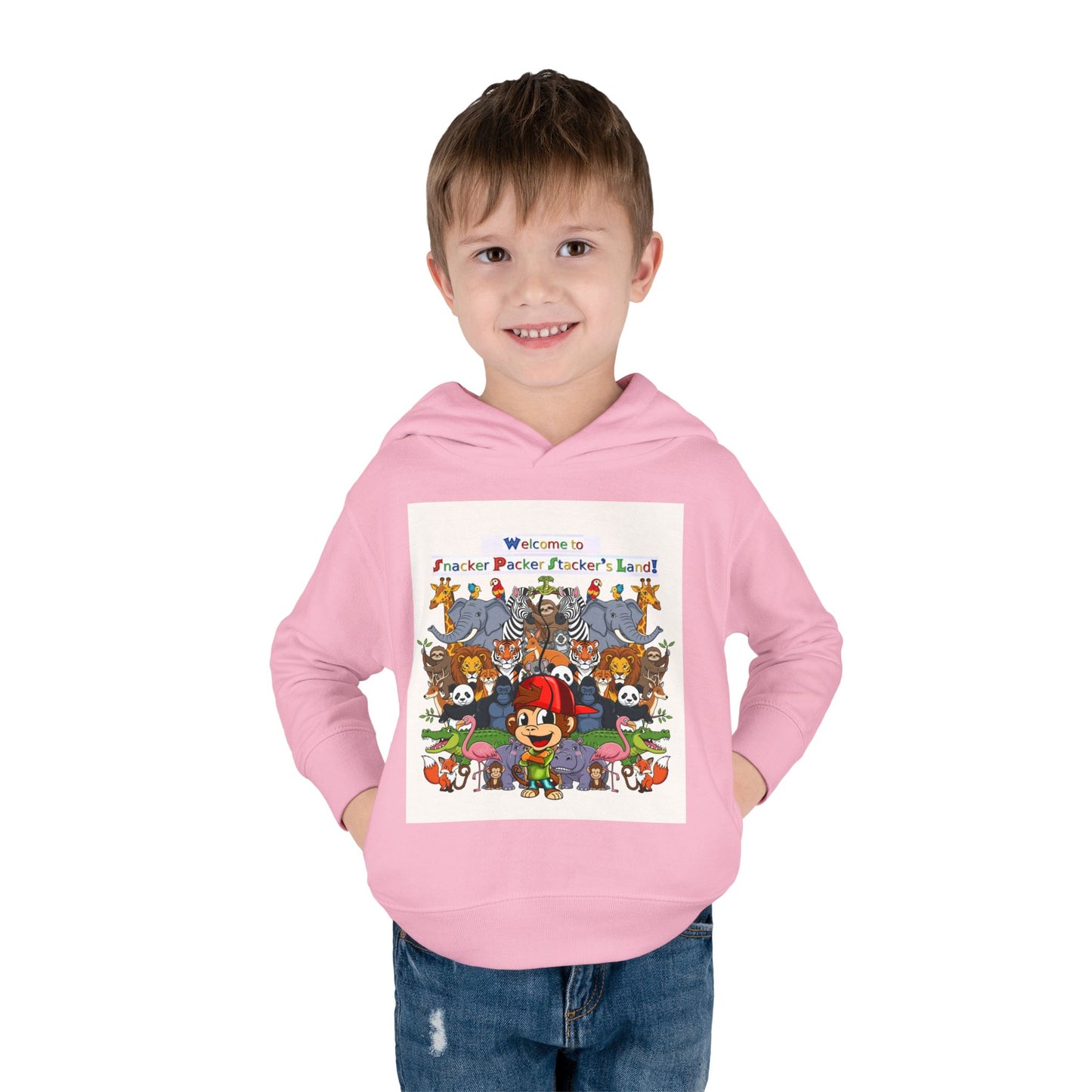 Welcome to Funland Toddler Hoodie, Kids Pullover, Fleece Kids Hoodie, Birthday Gift, Cute Cartoon Sweater