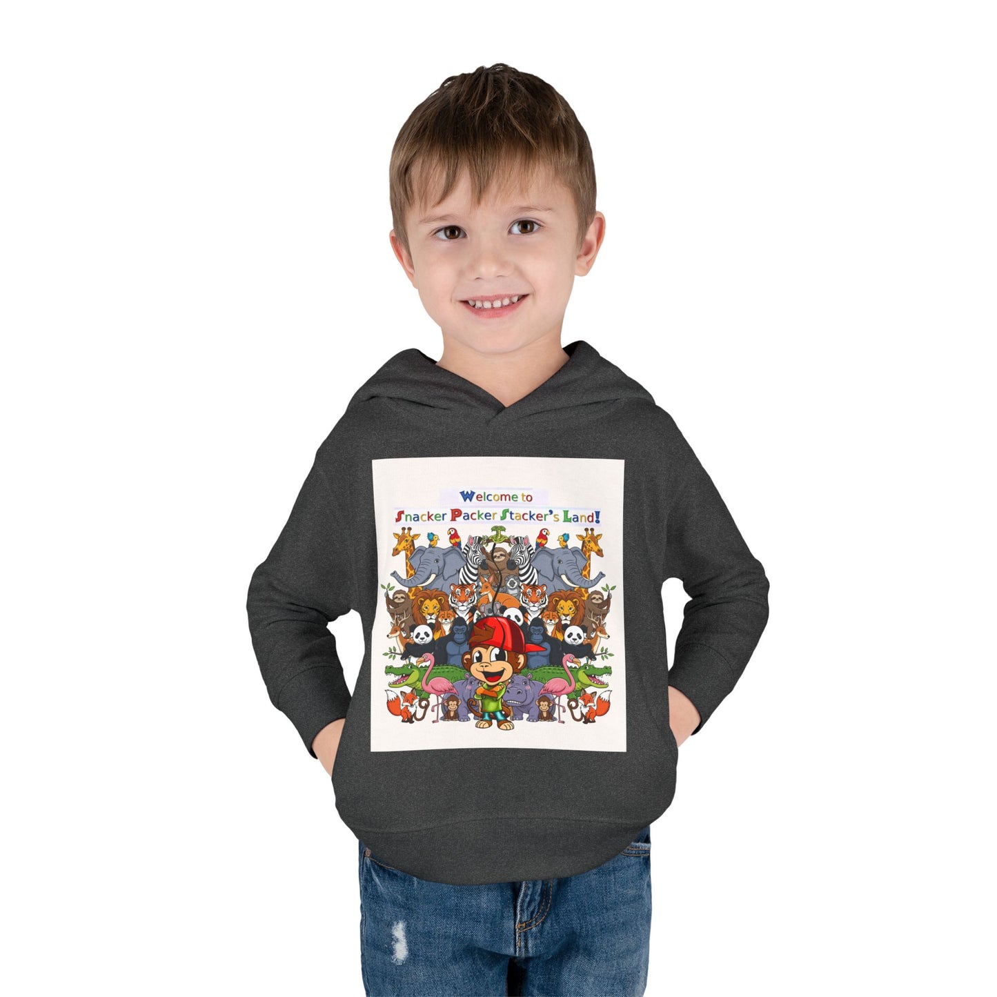 Welcome to Funland Toddler Hoodie, Kids Pullover, Fleece Kids Hoodie, Birthday Gift, Cute Cartoon Sweater
