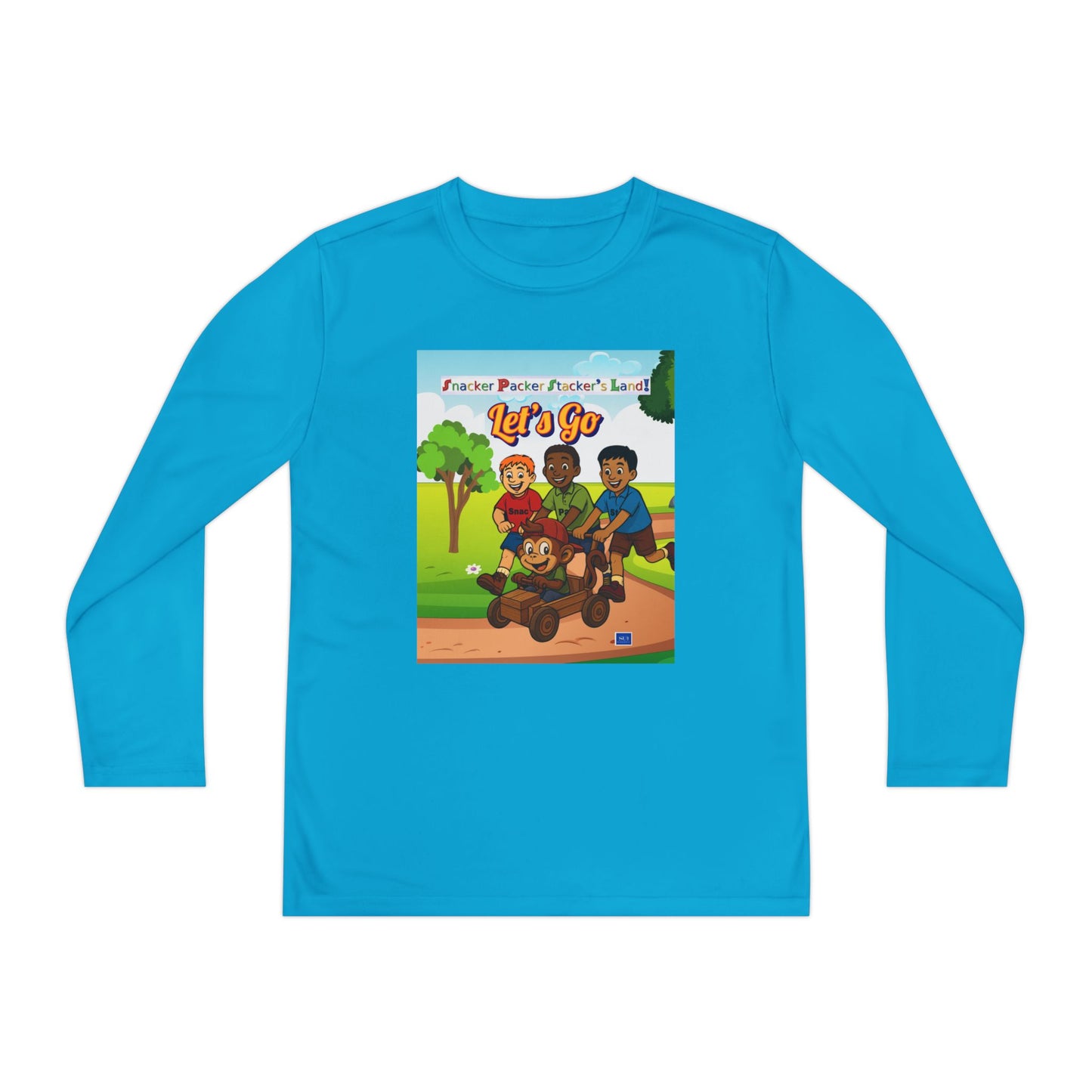 Youth Long Sleeve Graphic Tee - Let's Go Adventure Shirt