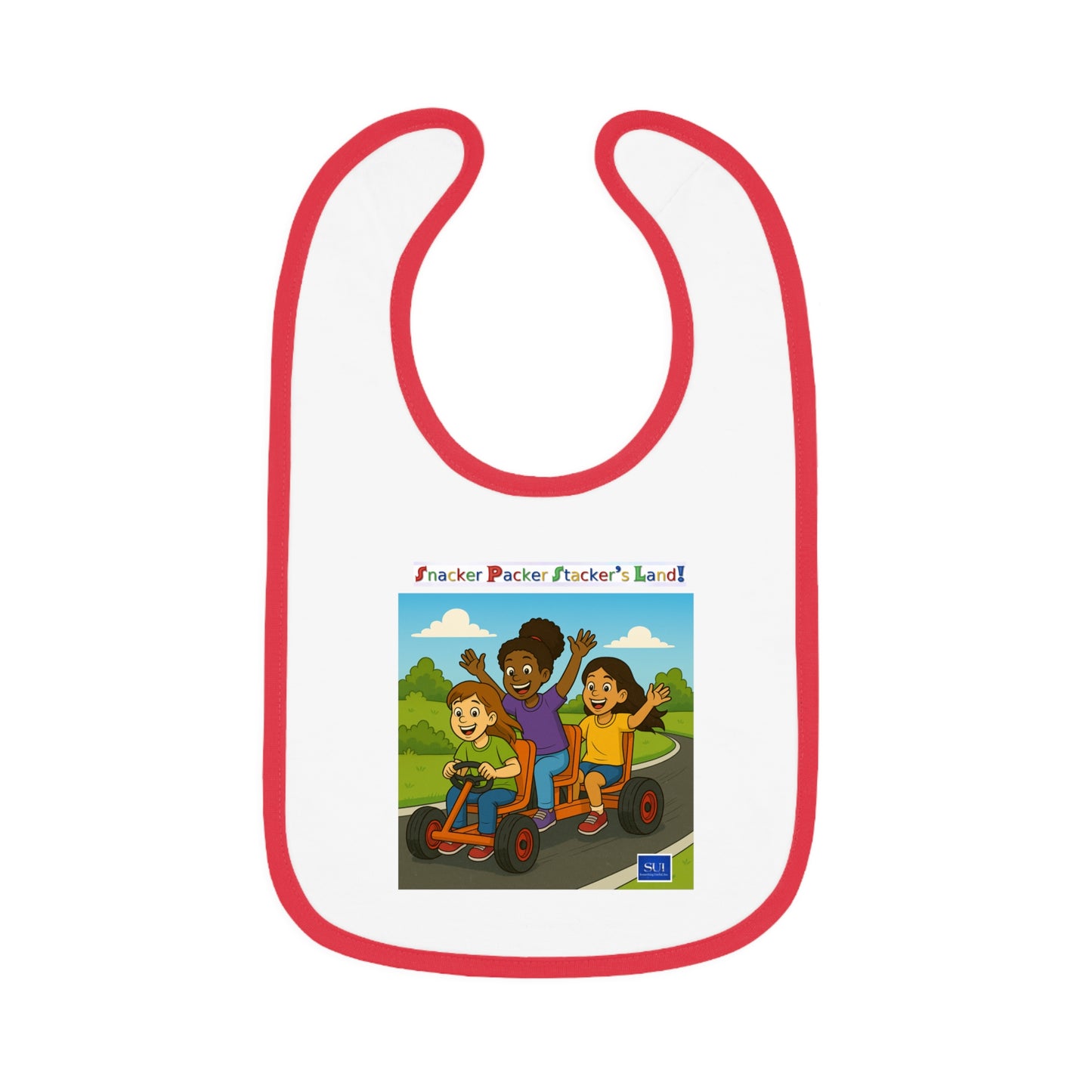 Playful Kids' Jersey Bib with Fun Design