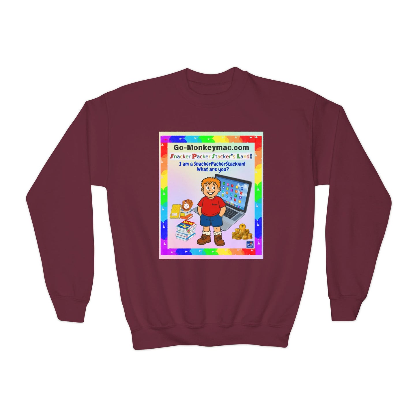 Youth Crewneck Sweatshirt - Inspirational Design for Kids