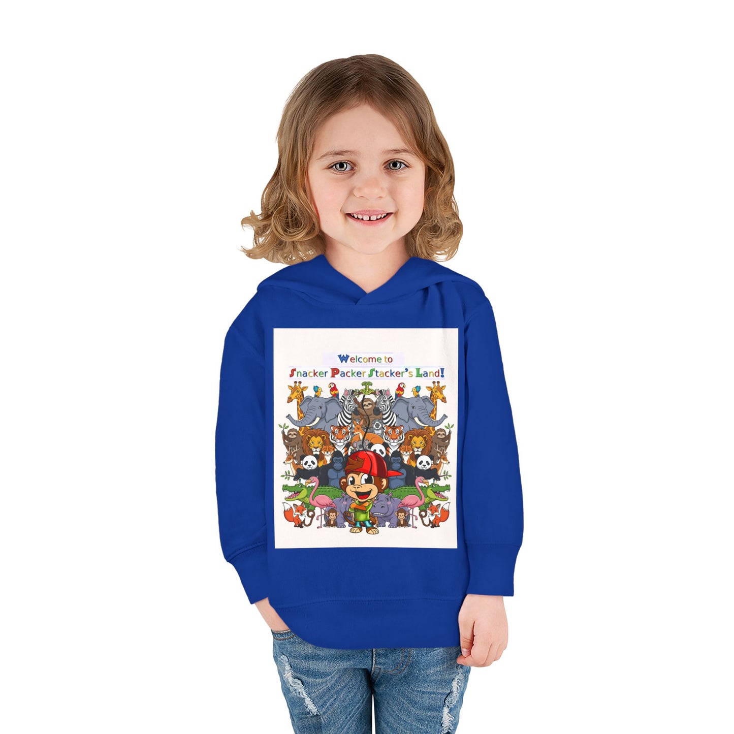 Welcome to Funland Toddler Hoodie, Kids Pullover, Fleece Kids Hoodie, Birthday Gift, Cute Cartoon Sweater