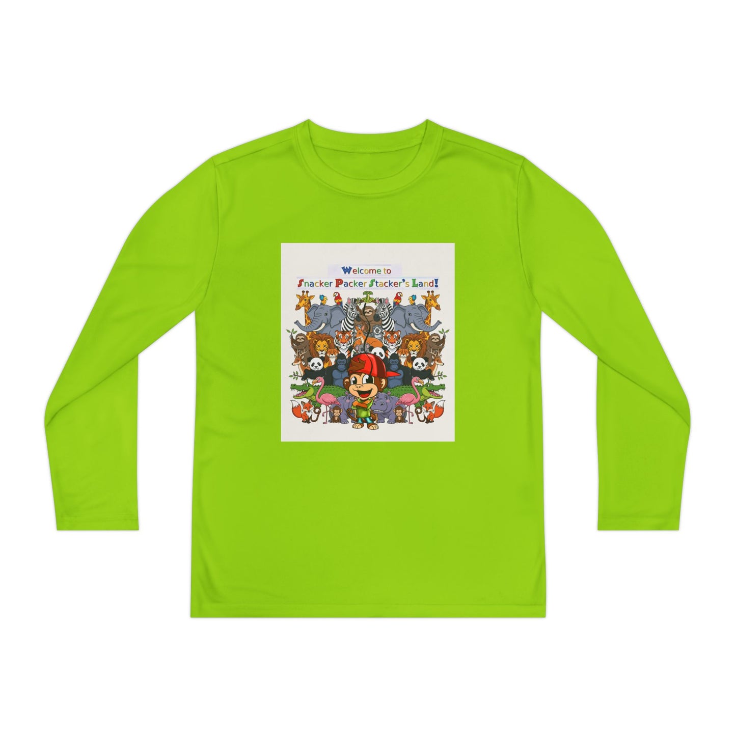 Youth Long Sleeve Tee with Colorful Animal Parade Graphic, Kids T-Shirt, Fun Kids Wear, Playful Graphic Tee, Cute Animal Print Shirt, [...]