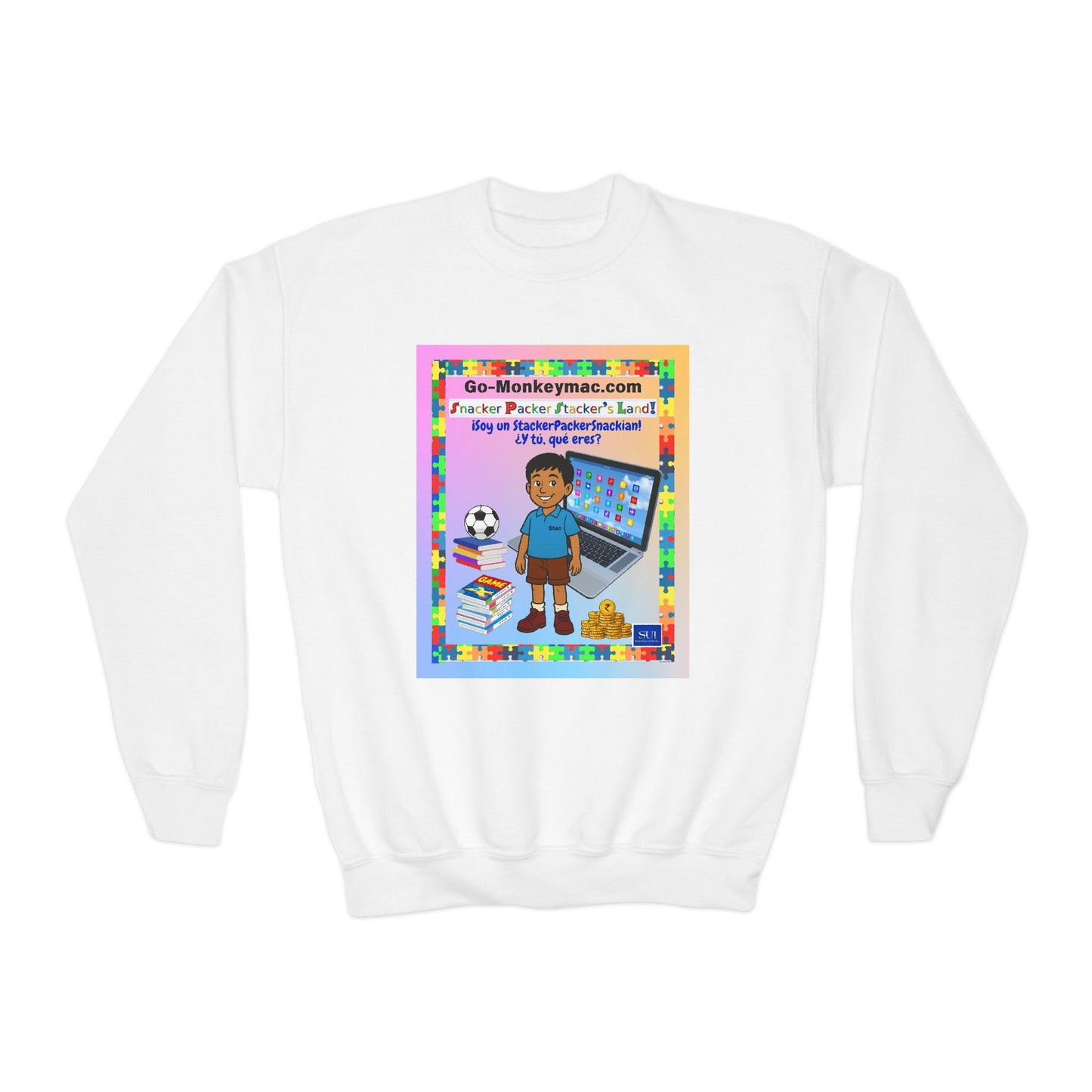 Youth Crewneck Sweatshirt - "I'm a Teacher's Favorite, What Are You?"