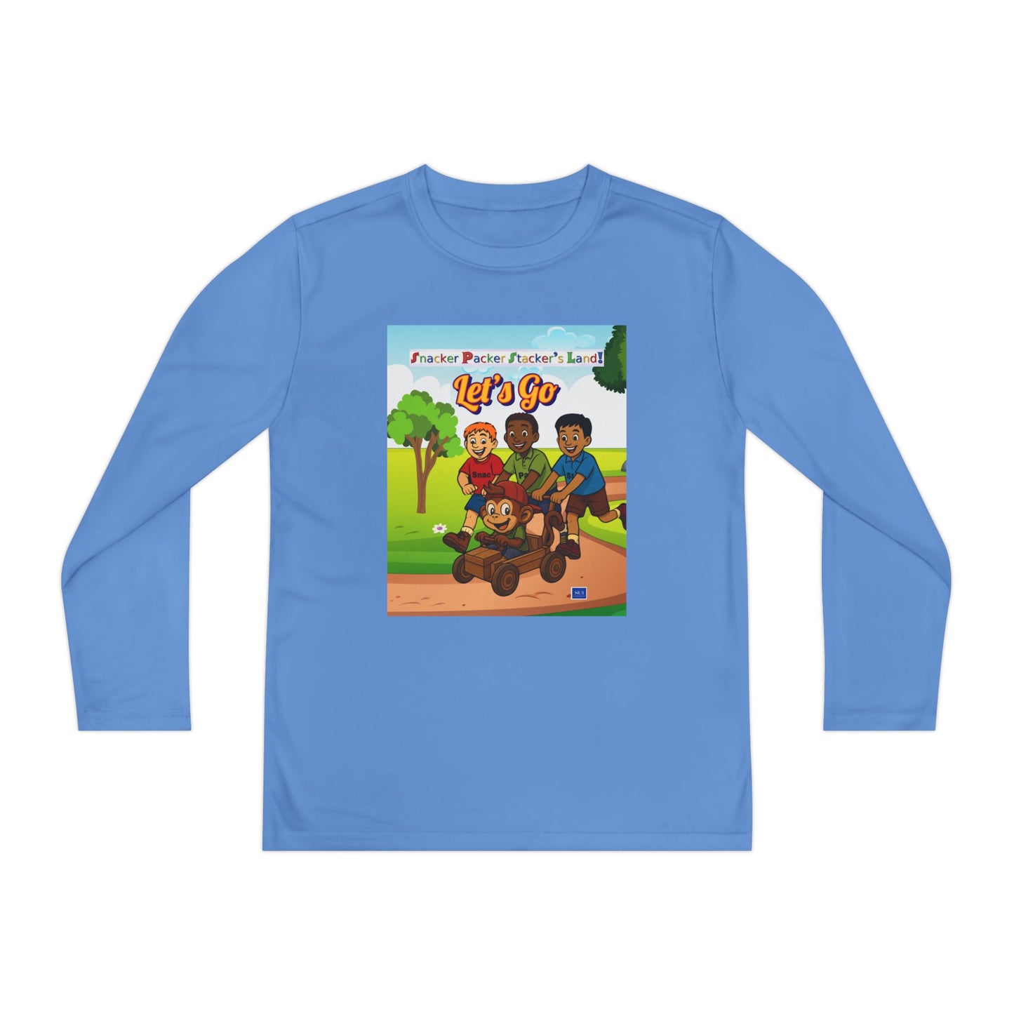 Youth Long Sleeve Graphic Tee - Let's Go Adventure Shirt