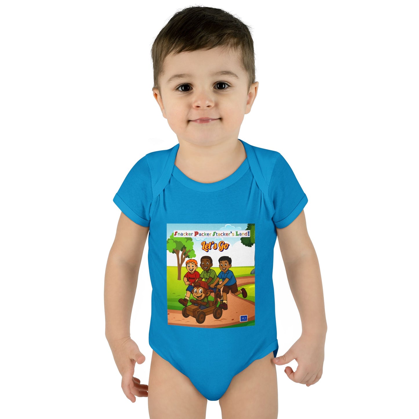 Cute Cartoon Adventure Infant Bodysuit – Perfect for Playtime