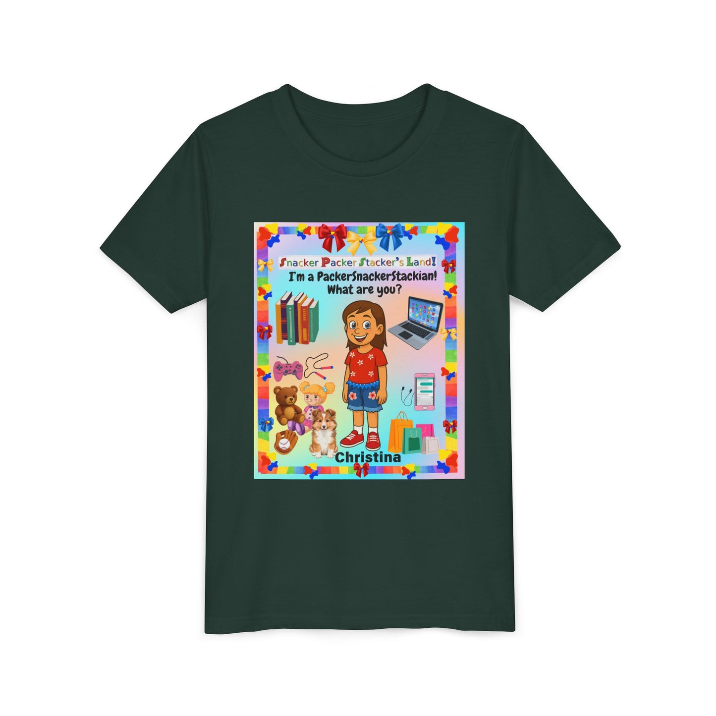 Youth Tee — Personalized "I'm a Packer/Sacker/Stackin' What are you?" Cartoon Kid Shirt