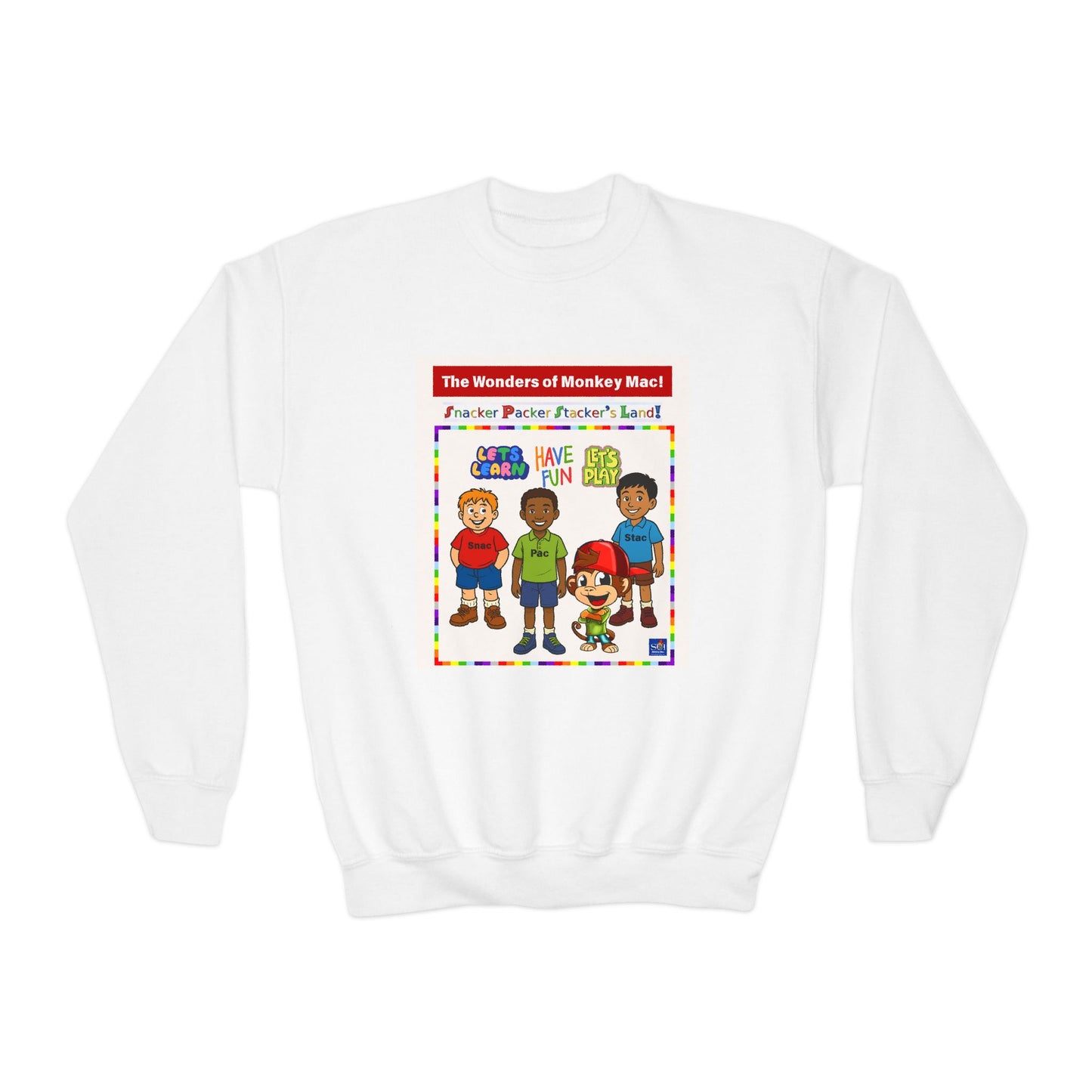 Youth Crewneck Sweatshirt - Welcome to Fun Land Design