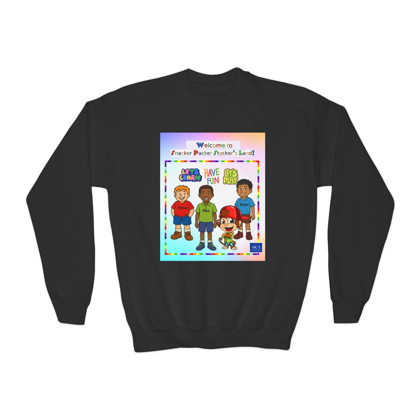Youth Crewneck Sweatshirt - Welcome to Fun Land Design