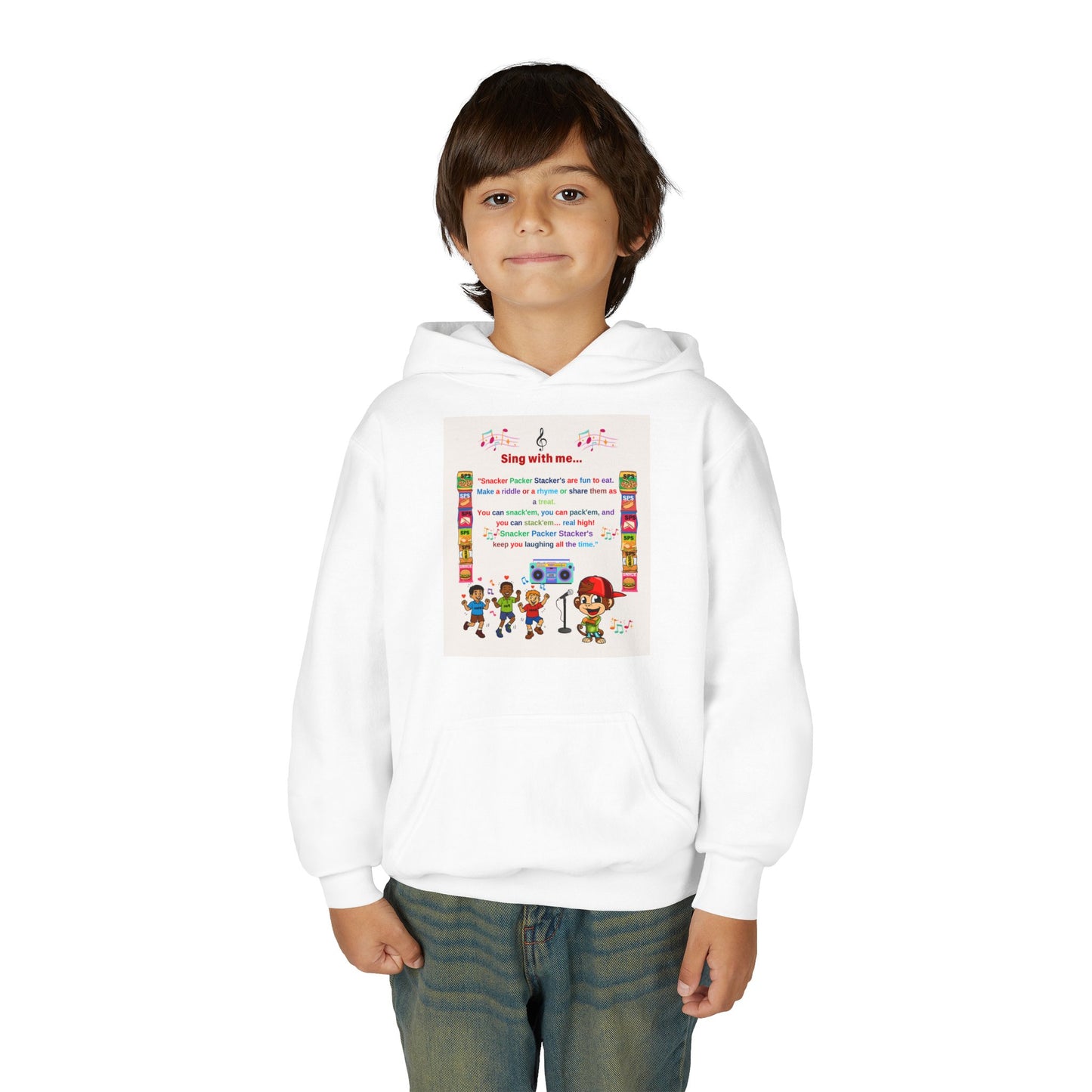 Youth Inspirational Sweatshirt - Fun Sing-Along Design for Kids, Perfect Gift for Birthdays, Family Gatherings, Christmas, and More