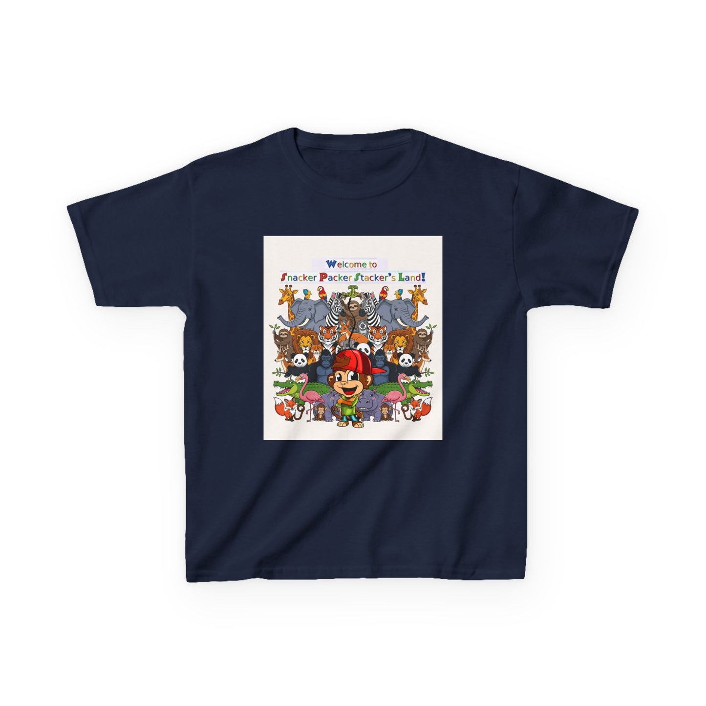 Welcome to Fantasy Animal Kingdom Kids Tee, Fun Graphic T-Shirt, Children's Apparel, Animal Lovers Gift, Kids Summer Outfit, Birthday Gift