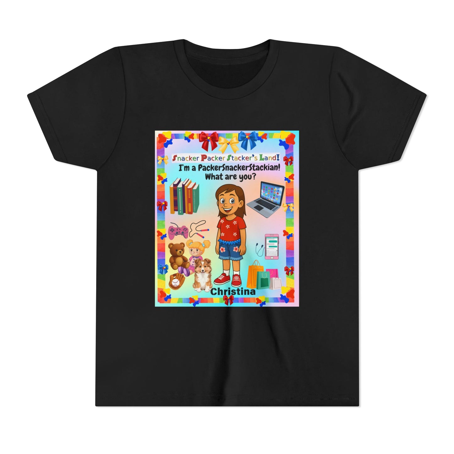 Youth Tee — Personalized "I'm a Packer/Sacker/Stackin' What are you?" Cartoon Kid Shirt