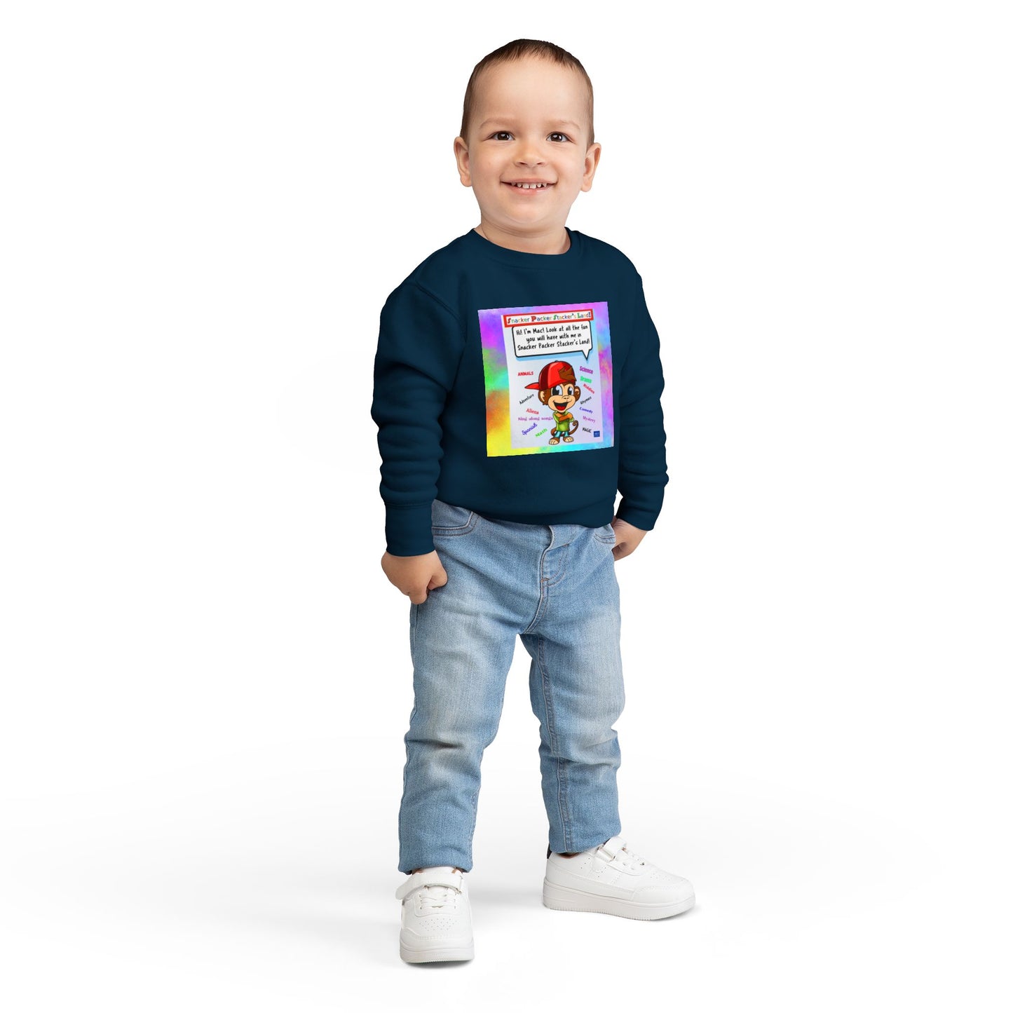 Toddler Sweatshirt with Playful Design - Perfect for Everyday Wear!
