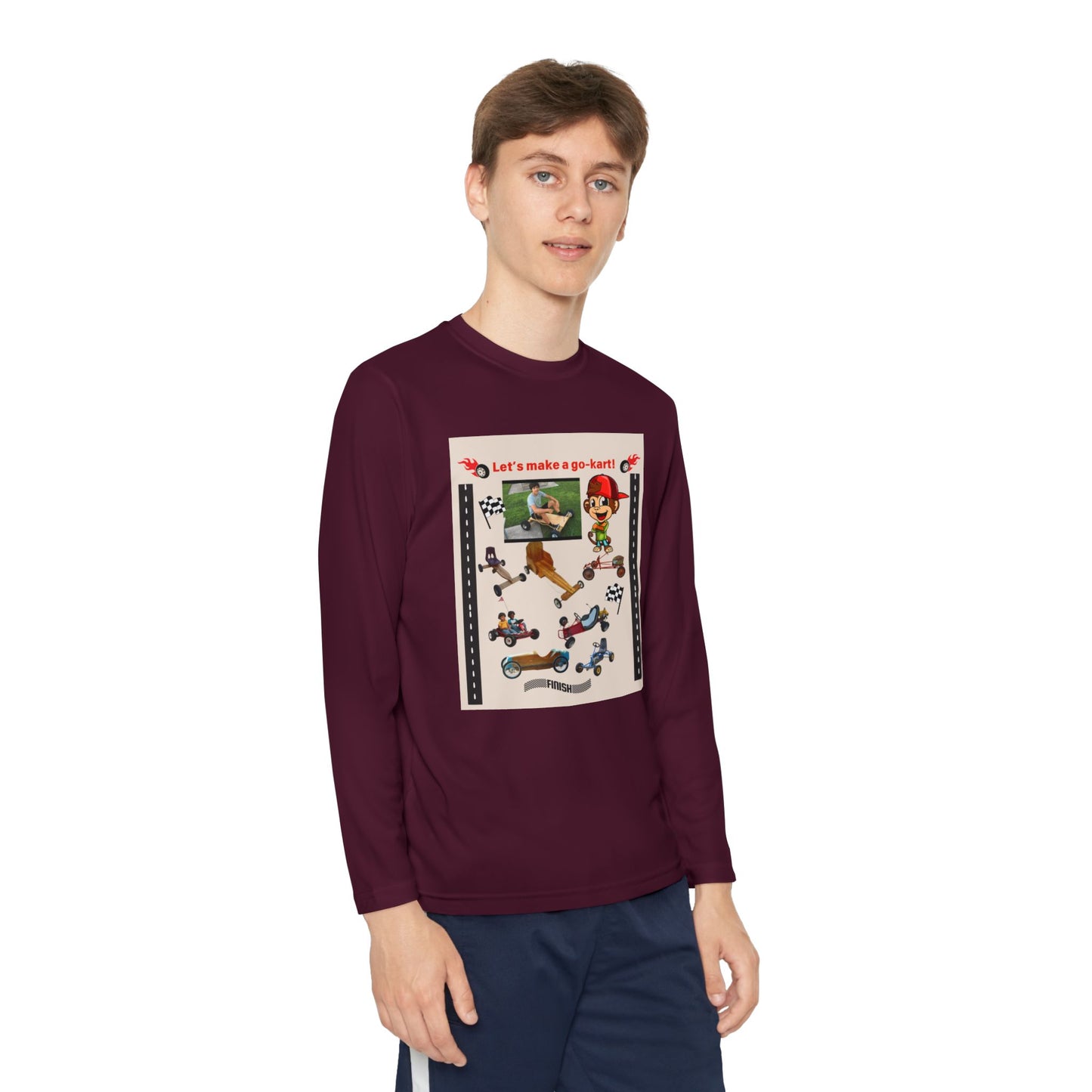 Youth Go-Kart Adventure Youth Long Sleeve Tee