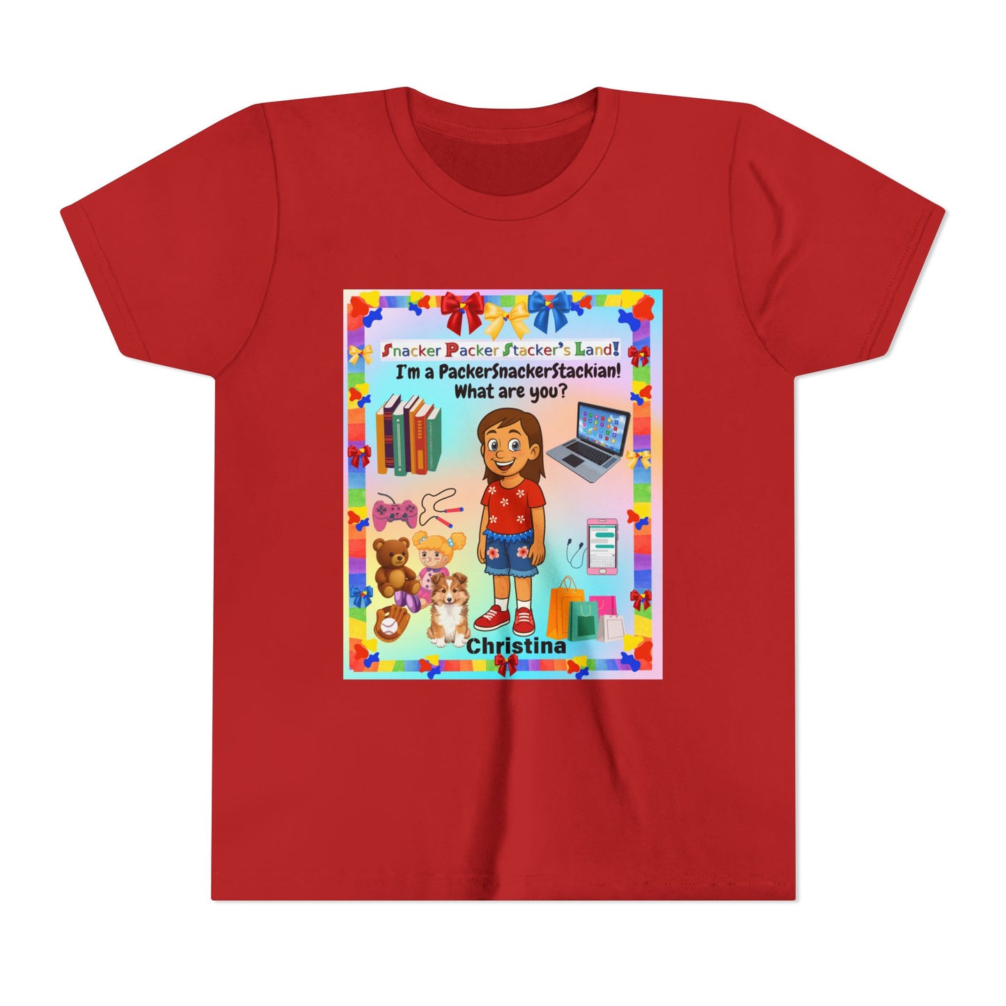 Youth Tee — Personalized "I'm a Packer/Sacker/Stackin' What are you?" Cartoon Kid Shirt
