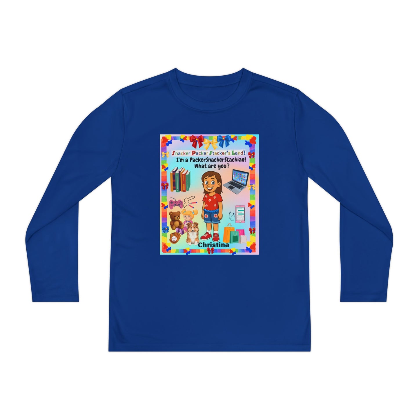 Youth Long Sleeve Tee — I’m a" PackerSnackerStackian!"  What are you?