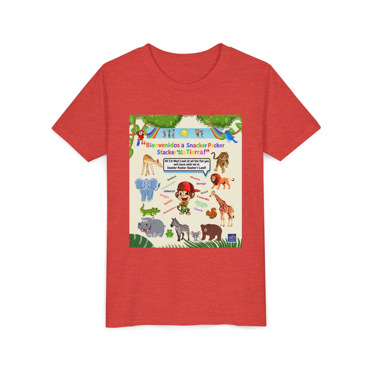 Youth Tee - (Spanish) —Safari de animales,  Zoologico