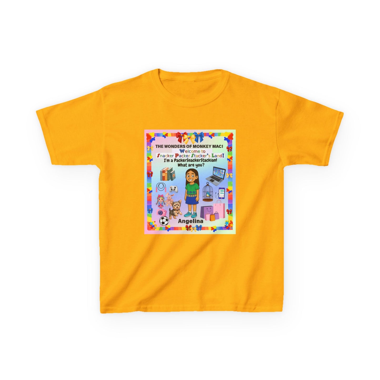 Youth Tee — Personalized "I'm a Packer/Sacker/Stackin' What are you?" Cartoon Kid Shirt