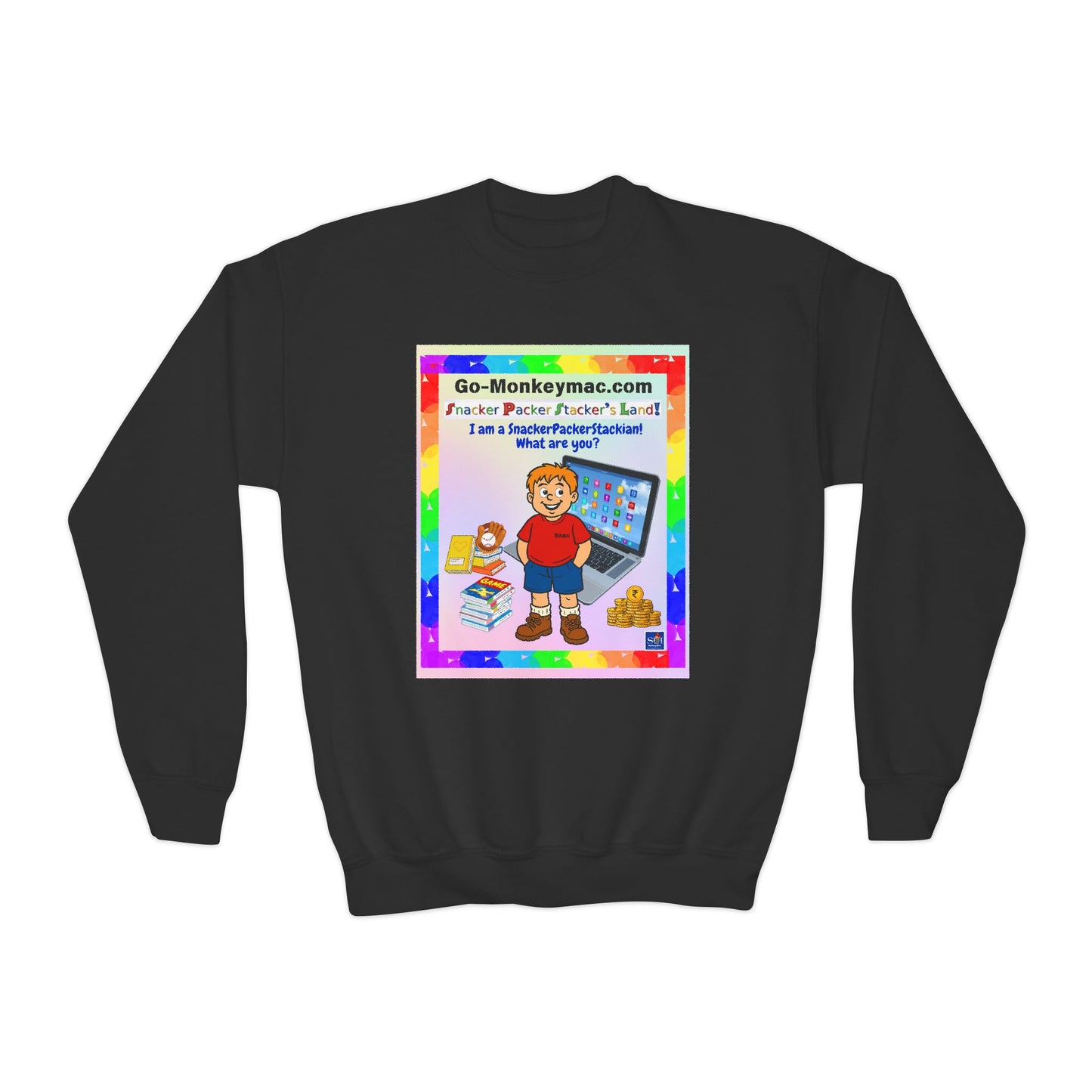 Youth Crewneck Sweatshirt - Inspirational Design for Kids