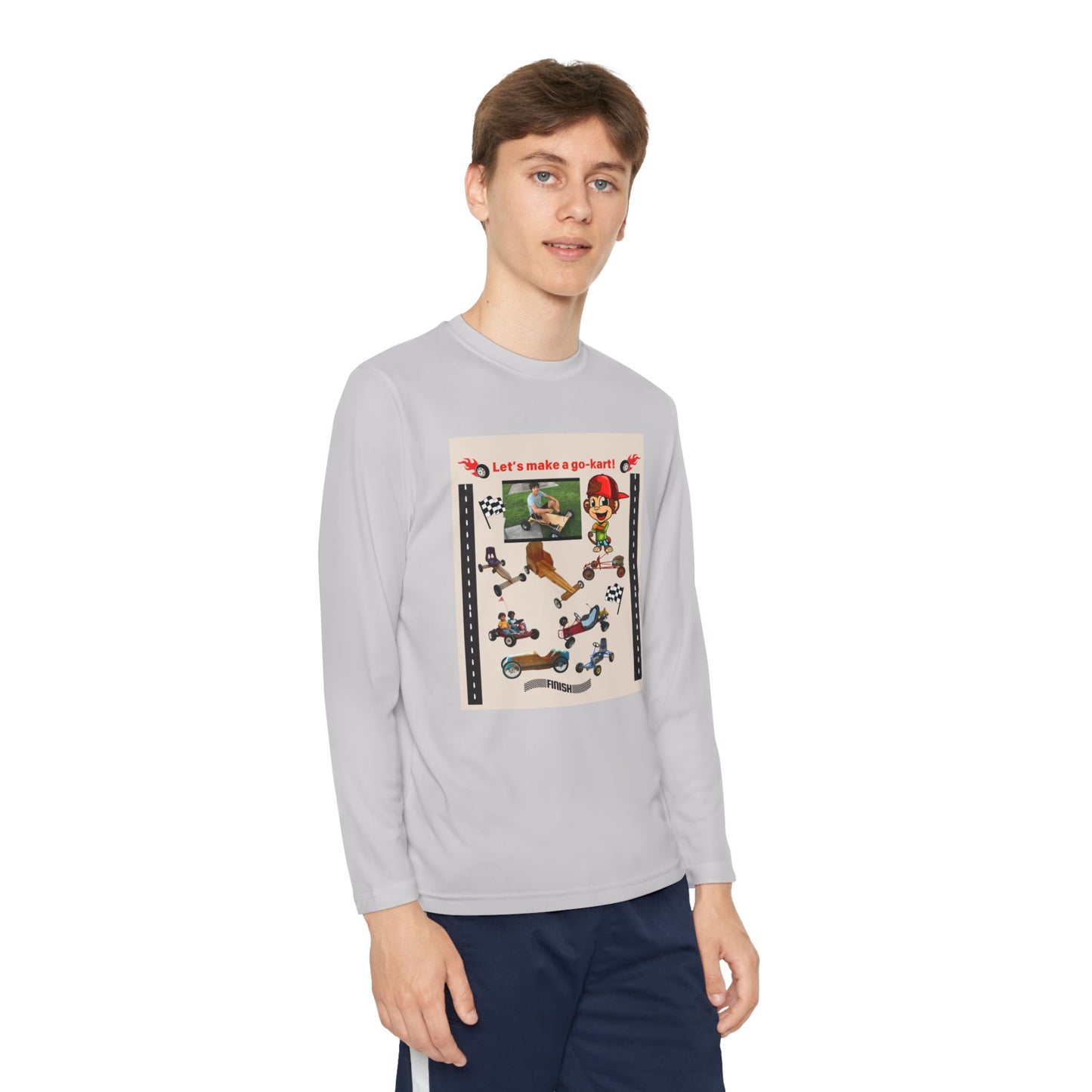 Youth Go-Kart Adventure Youth Long Sleeve Tee