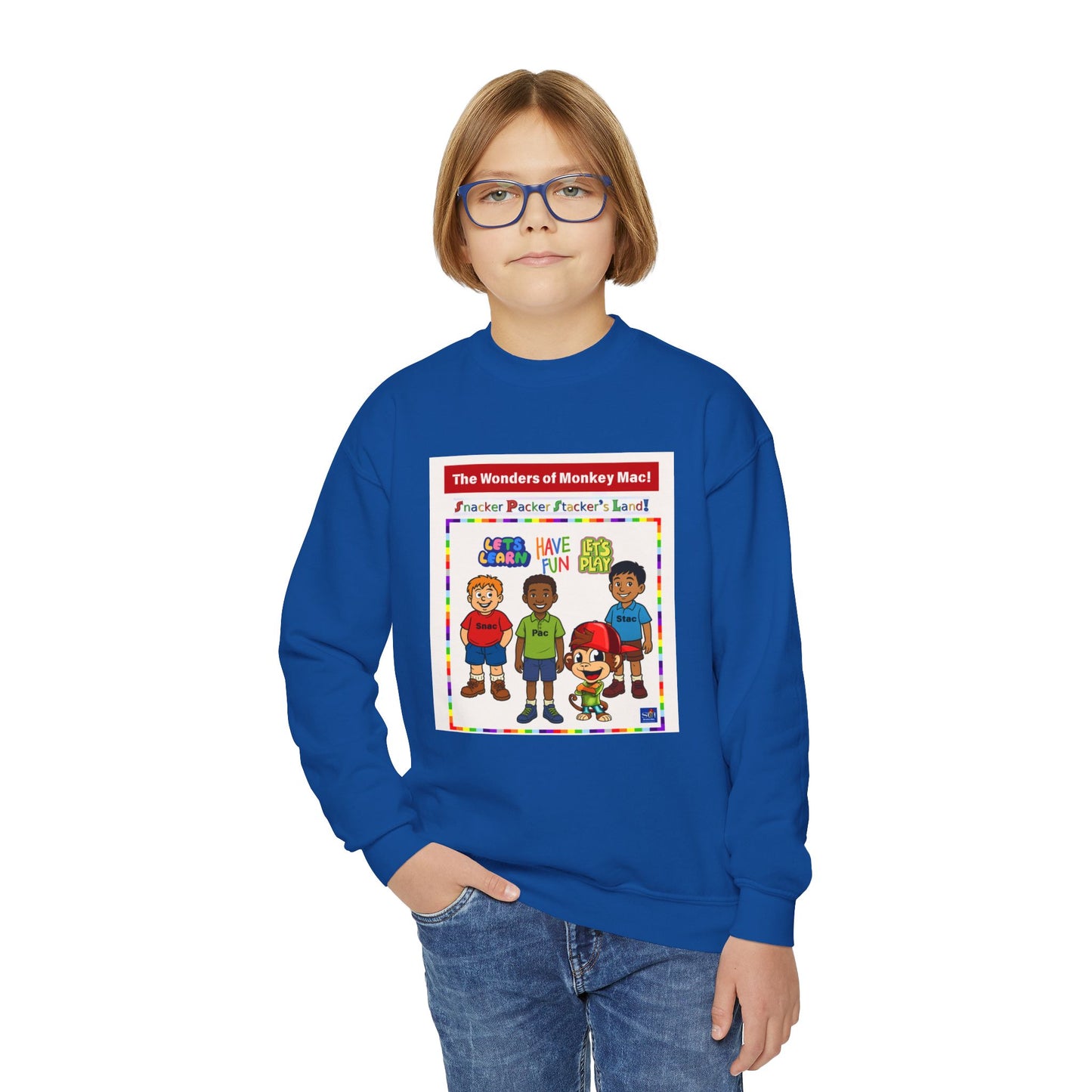 Youth Crewneck Sweatshirt - Welcome to Fun Land Design
