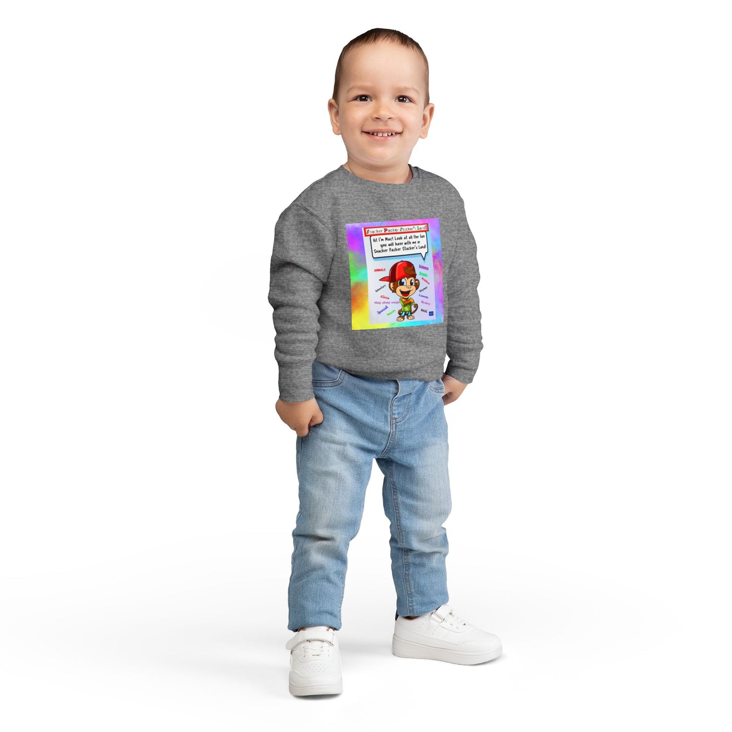 Toddler Sweatshirt with Playful Design - Perfect for Everyday Wear!