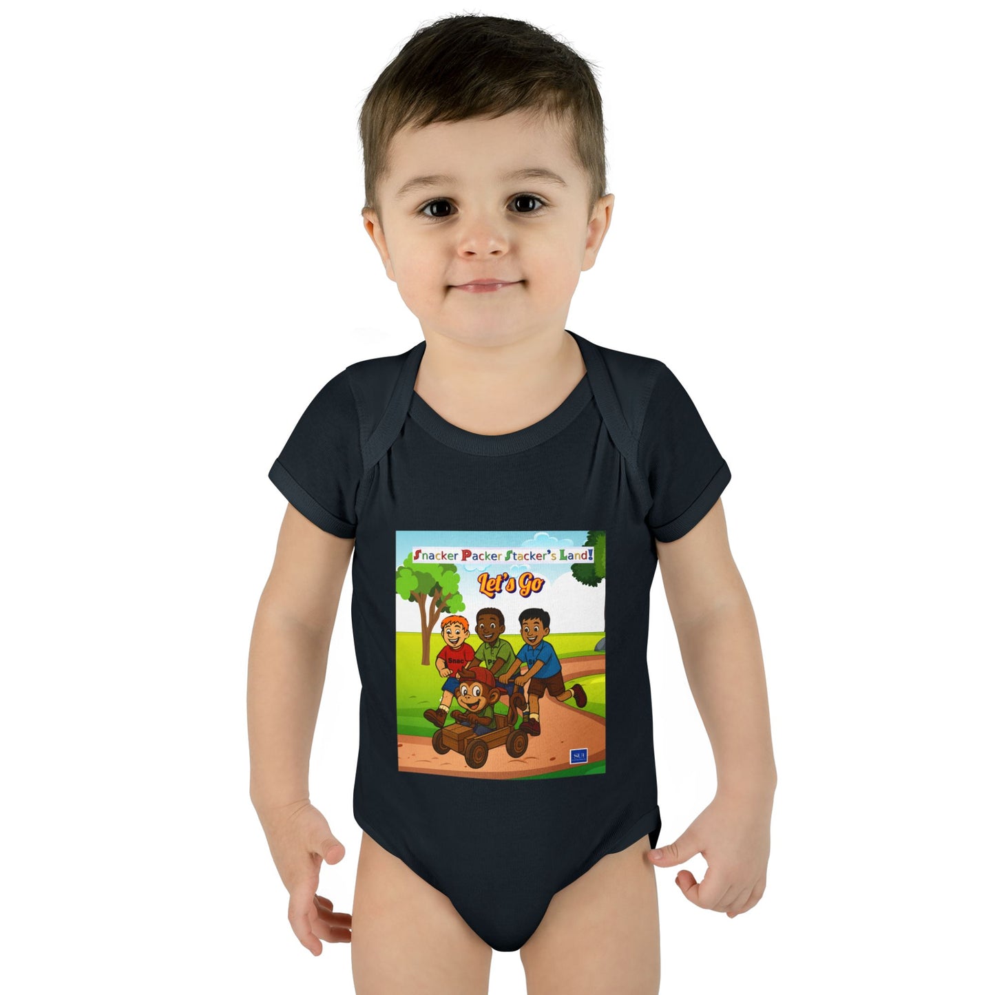 Cute Cartoon Adventure Infant Bodysuit – Perfect for Playtime
