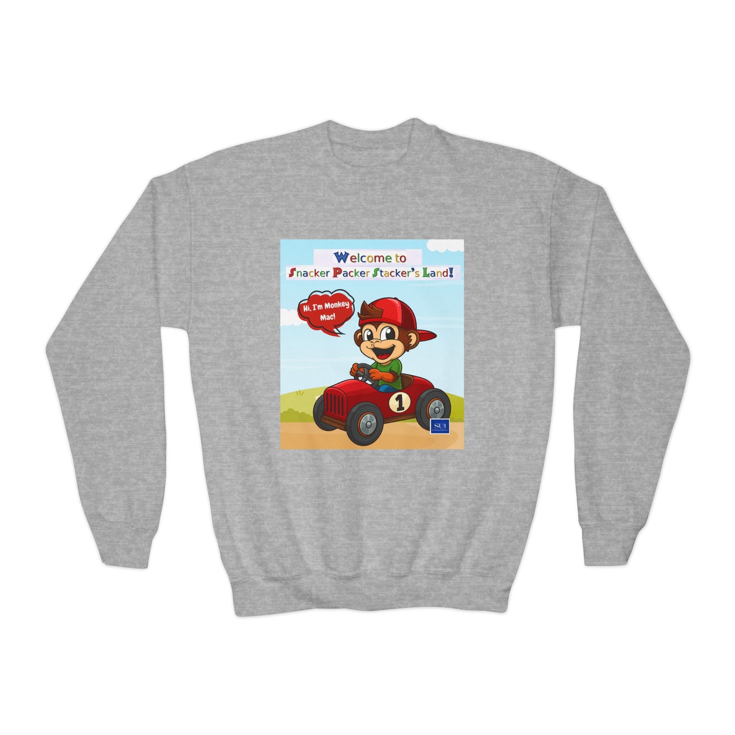 Youth Adventure Crewneck Sweatshirt - Welcome to Parker's Playful Planet
