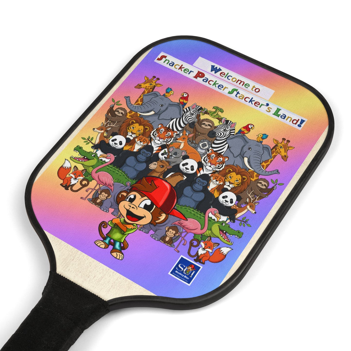 Colorful Pickleball Paddle Set - Welcome to Packer Packer's Puckin' Land!