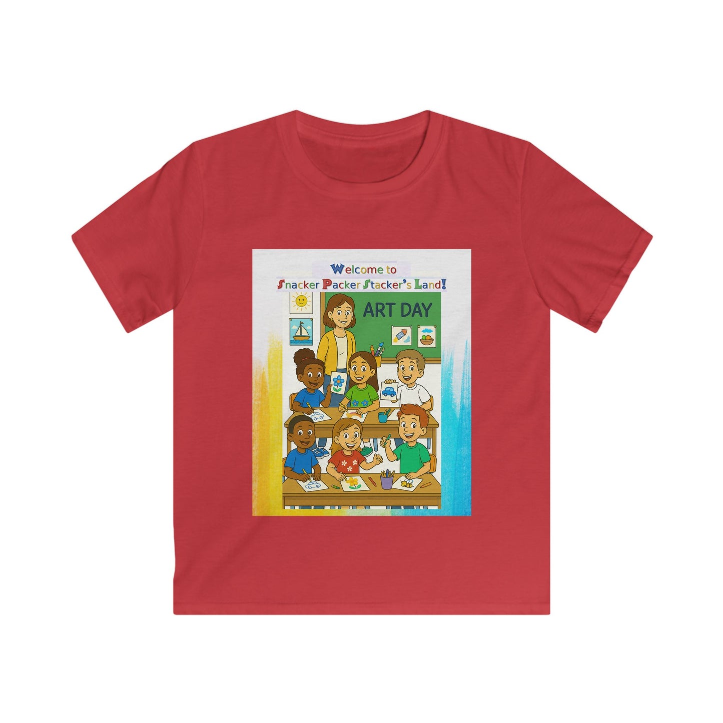 Art Day Kids Tee - Welcome to Painter Pacific's Artist Land