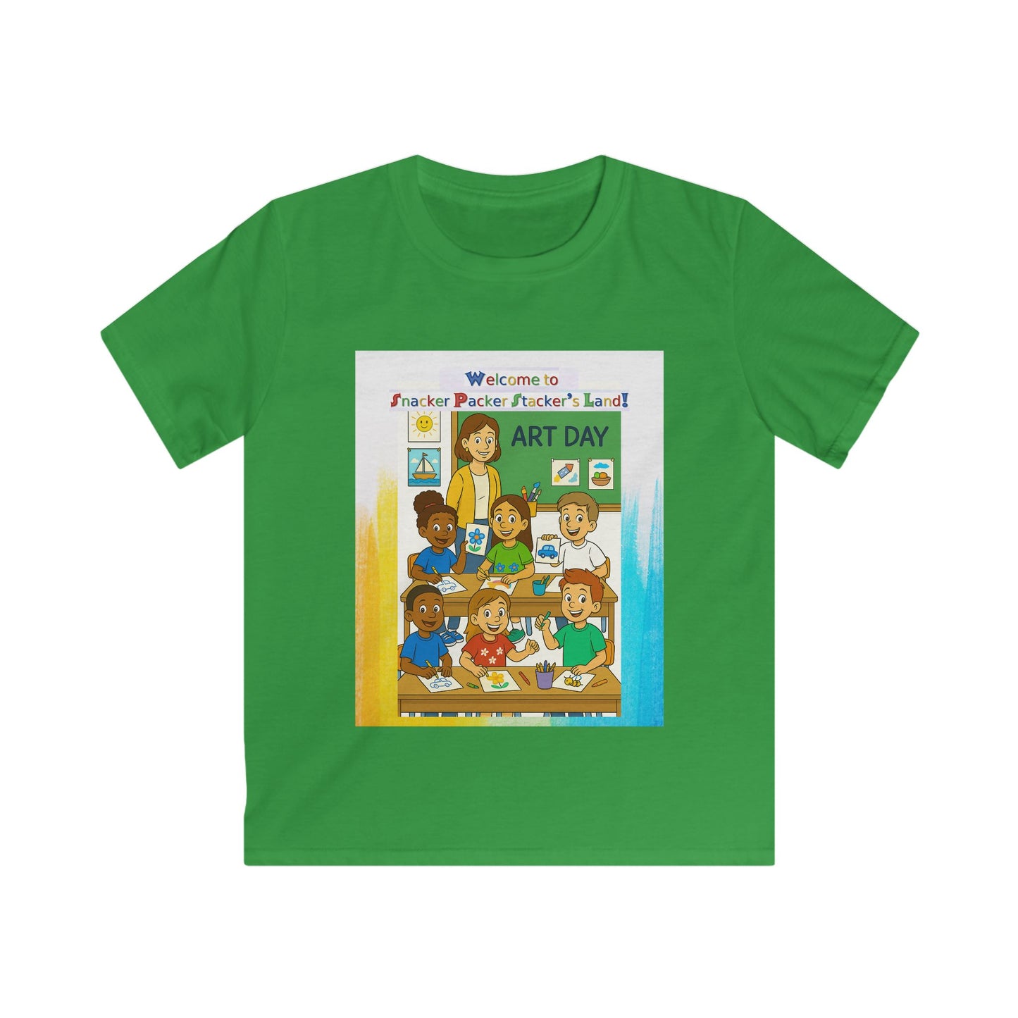 Art Day Kids Tee - Welcome to Painter Pacific's Artist Land