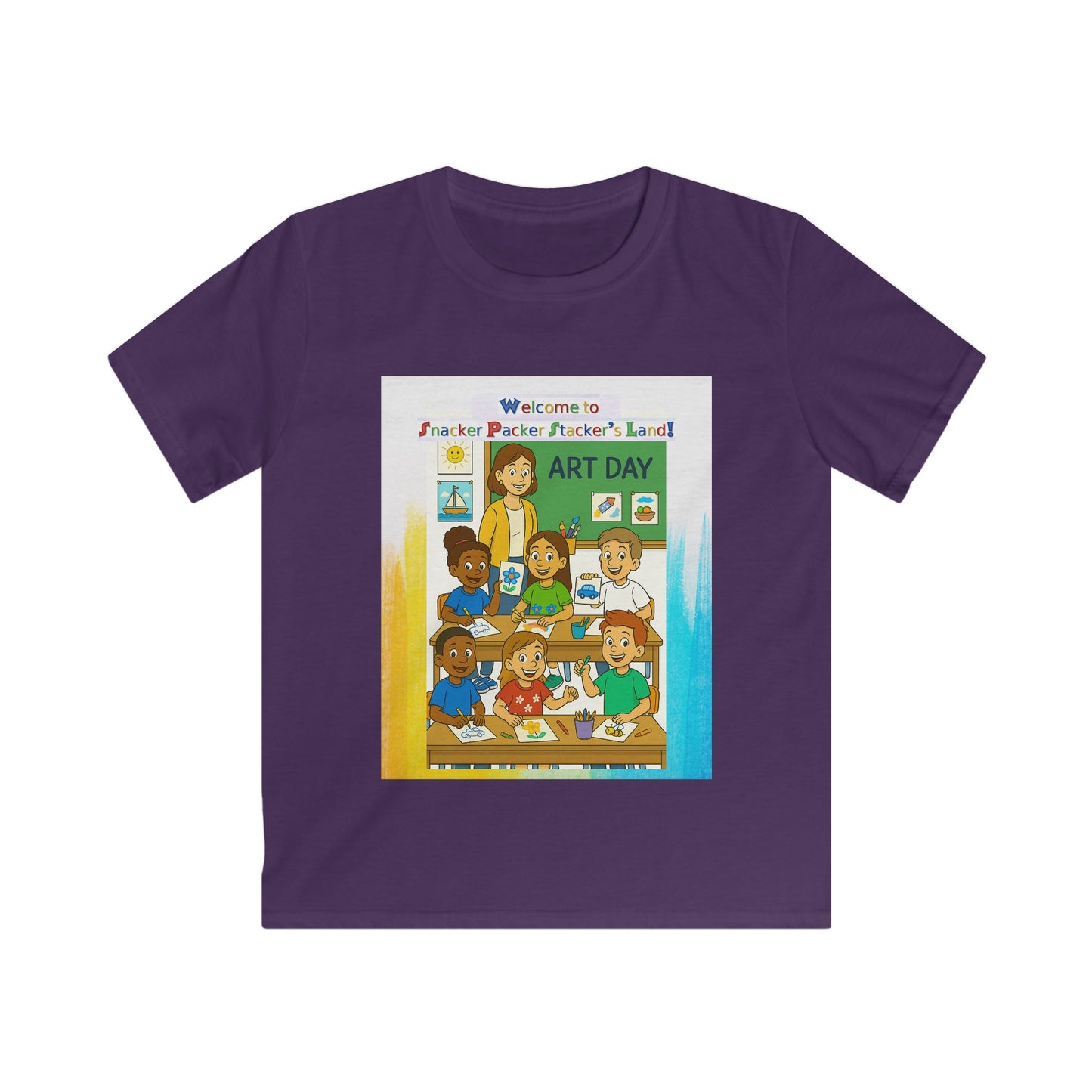 Art Day Kids Tee - Welcome to Painter Pacific's Artist Land