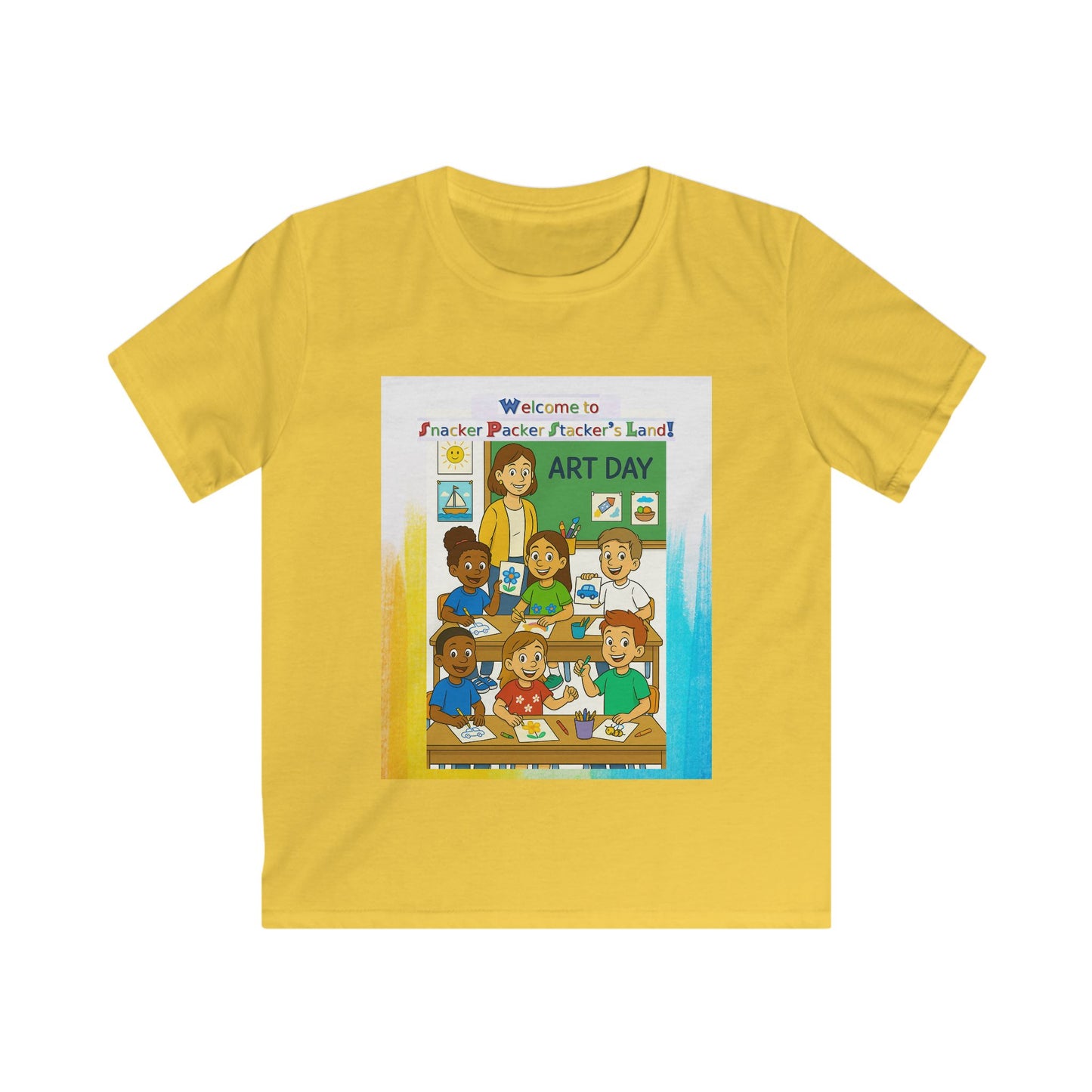 Art Day Kids Tee - Welcome to Painter Pacific's Artist Land