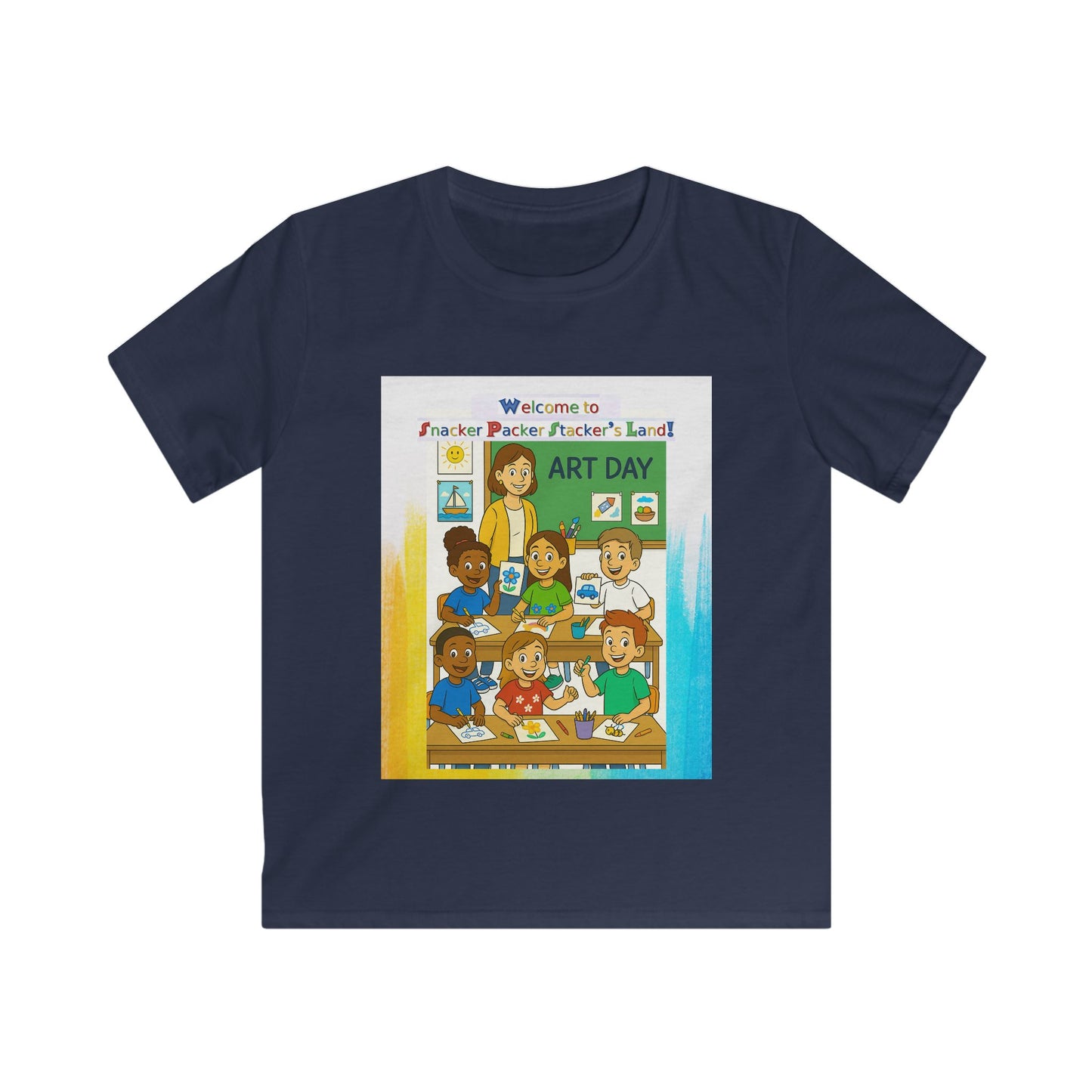 Art Day Kids Tee - Welcome to Painter Pacific's Artist Land