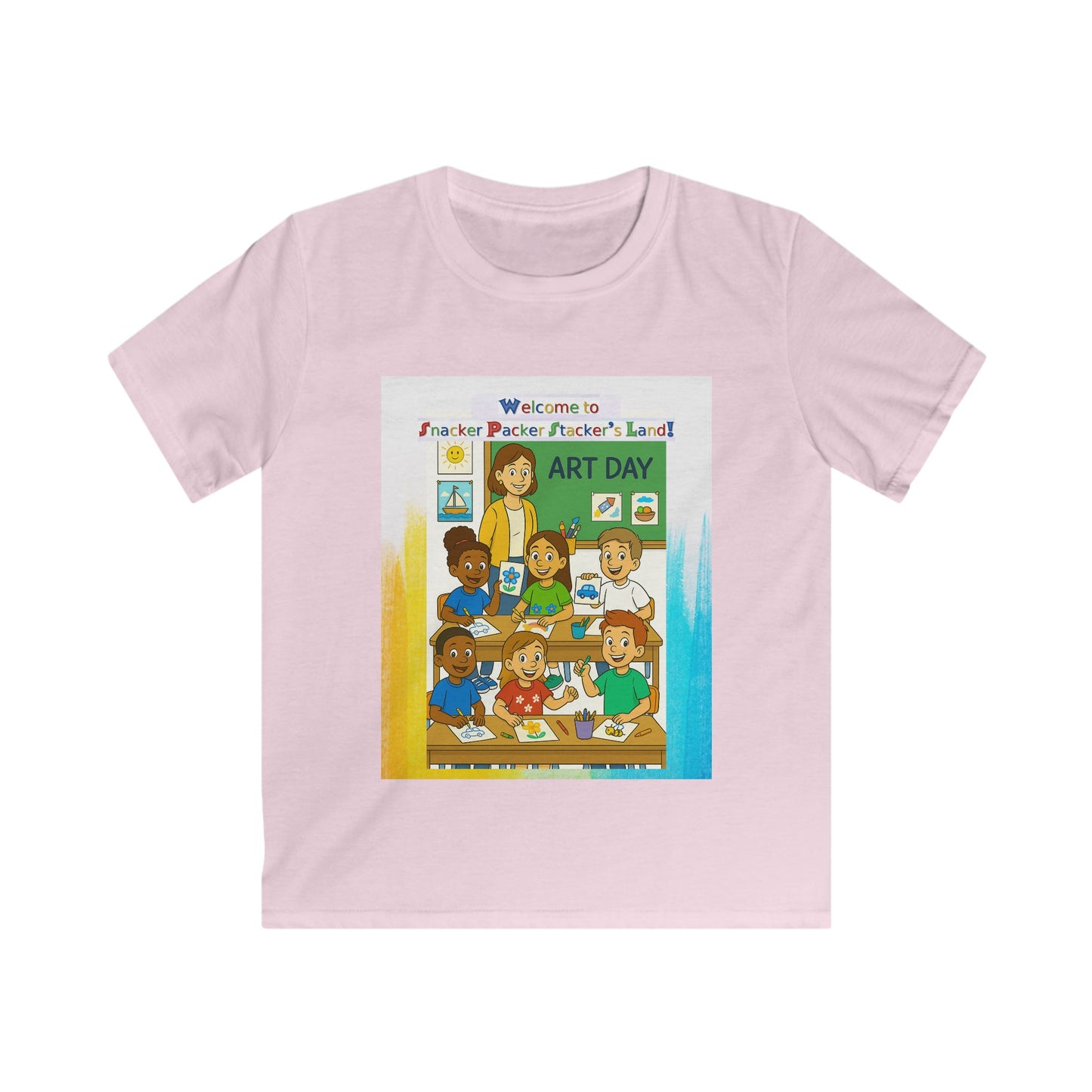 Art Day Kids Tee - Welcome to Painter Pacific's Artist Land