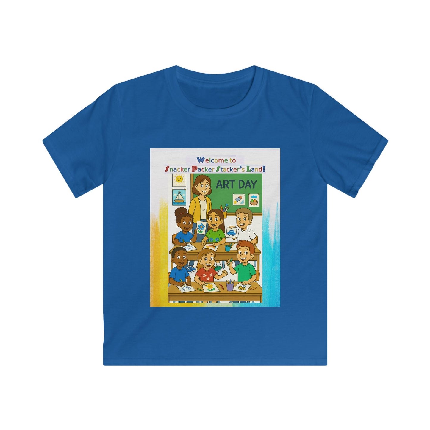 Art Day Kids Tee - Welcome to Painter Pacific's Artist Land