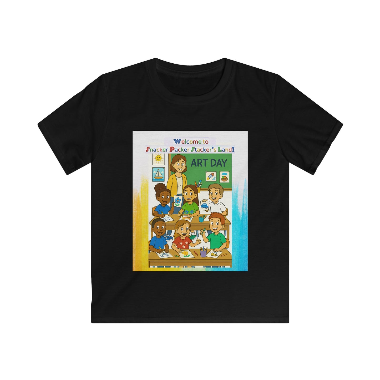 Art Day Kids Tee - Welcome to Painter Pacific's Artist Land