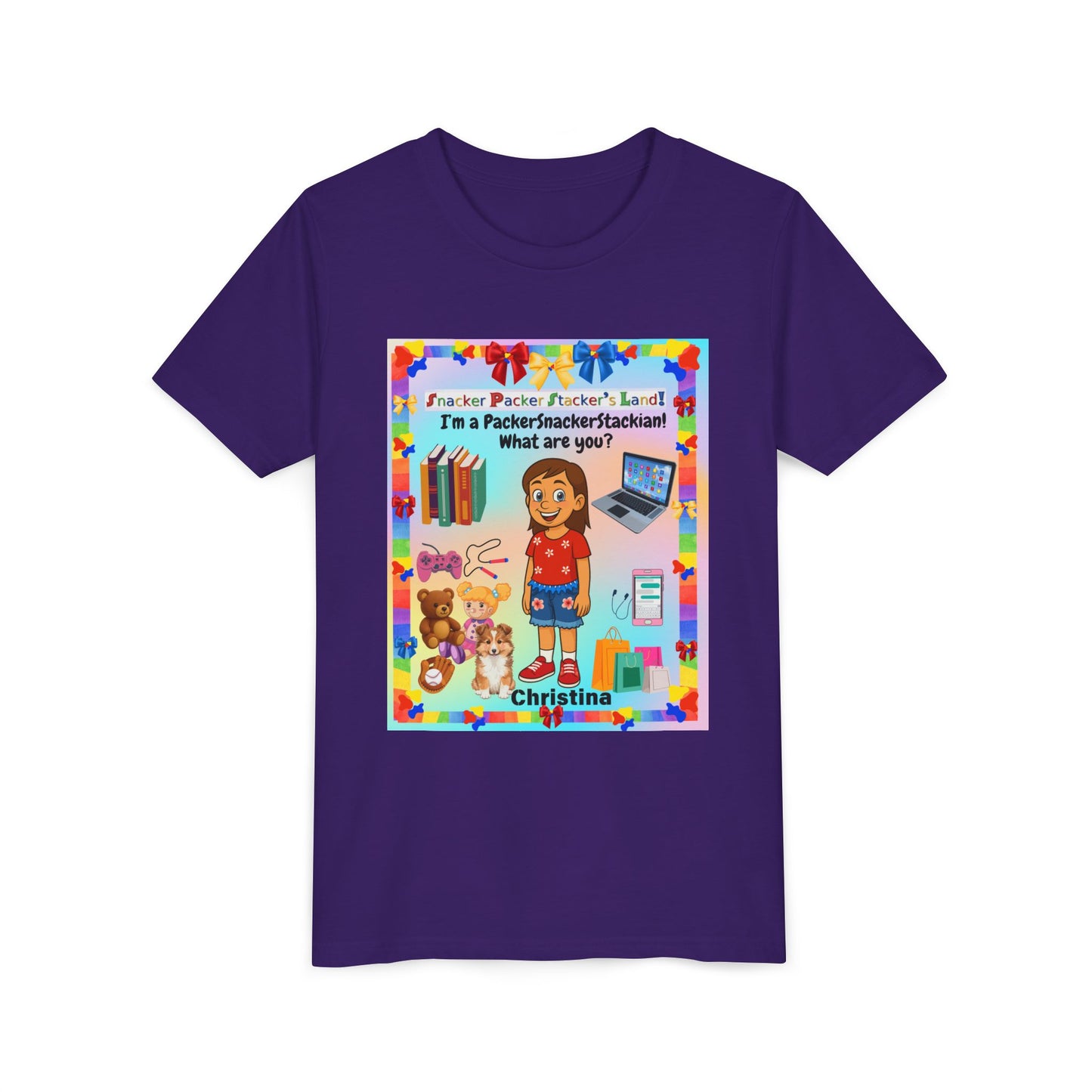 Youth Tee — Personalized "I'm a Packer/Sacker/Stackin' What are you?" Cartoon Kid Shirt