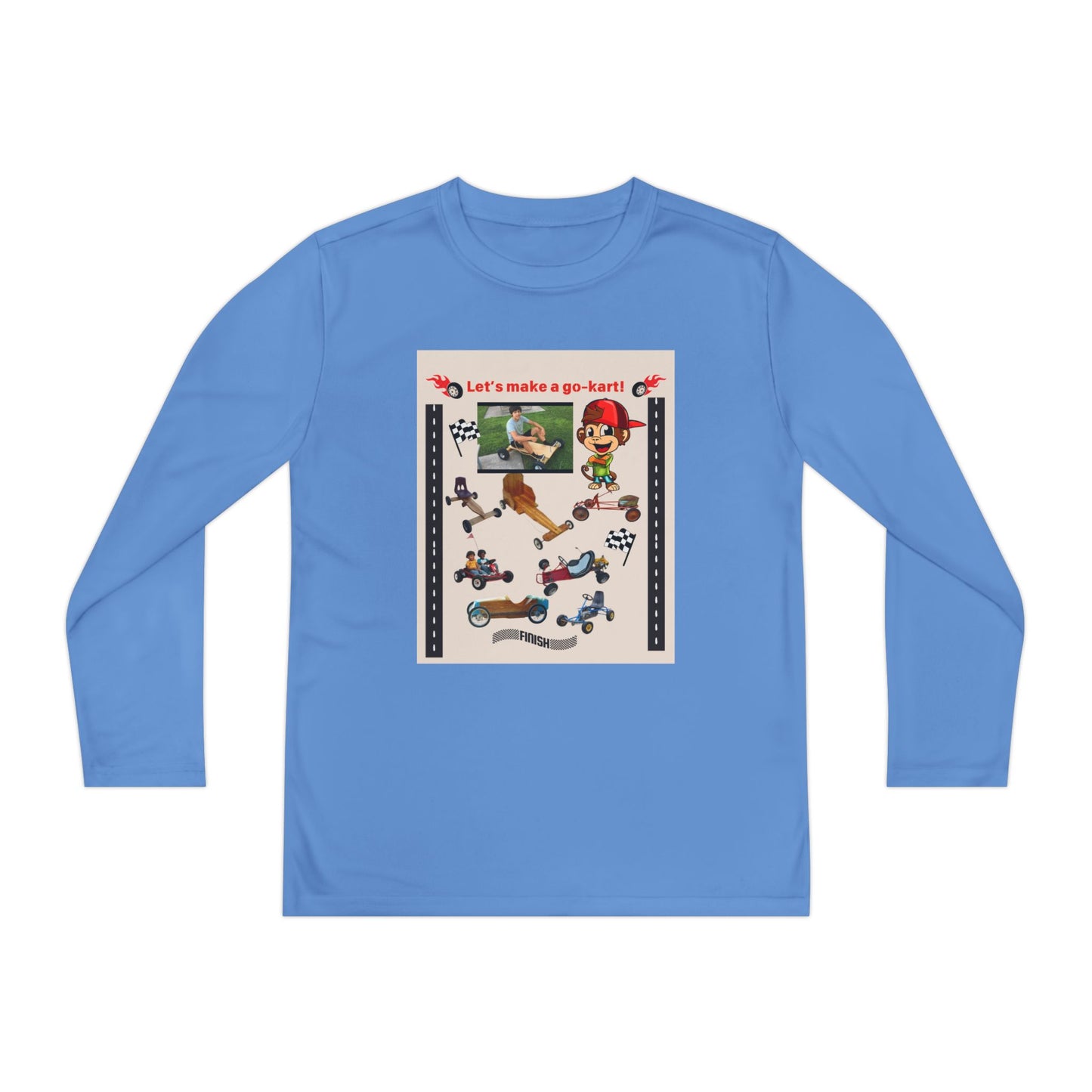 Youth Go-Kart Adventure Youth Long Sleeve Tee