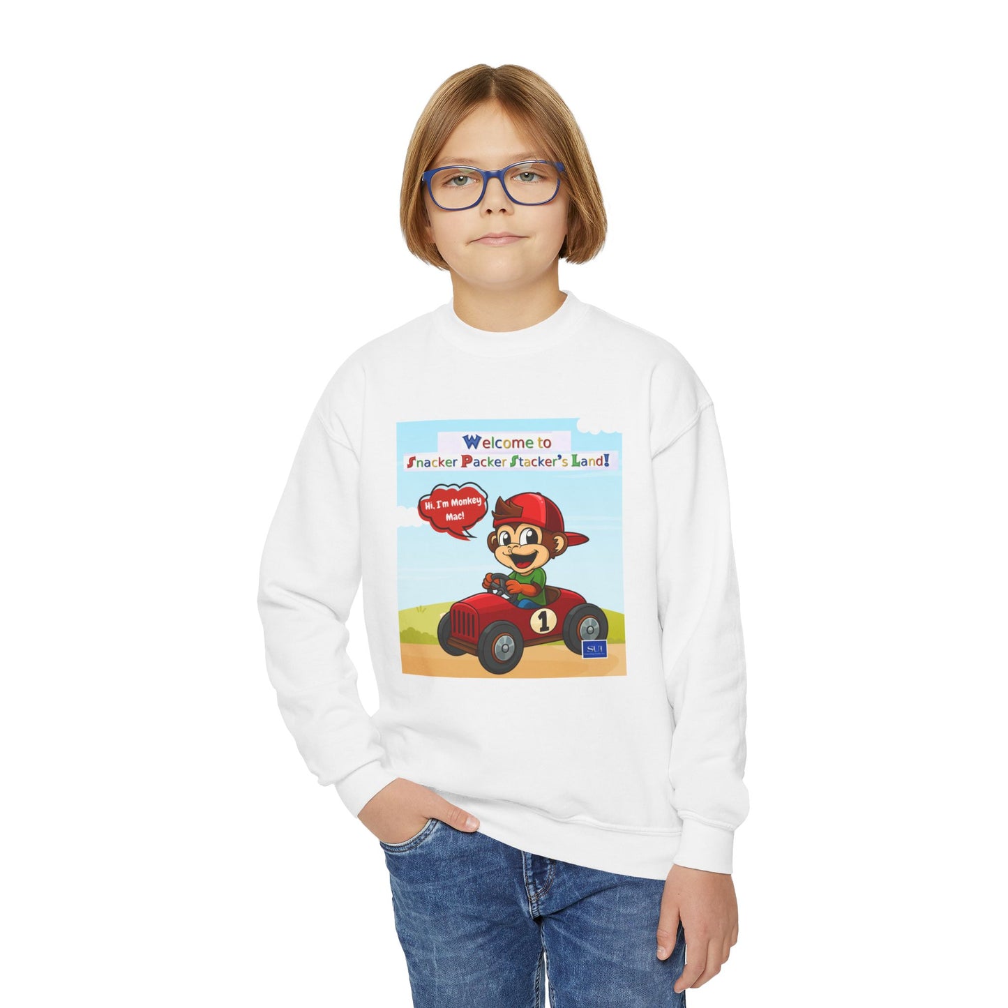 Youth Adventure Crewneck Sweatshirt - Welcome to Parker's Playful Planet