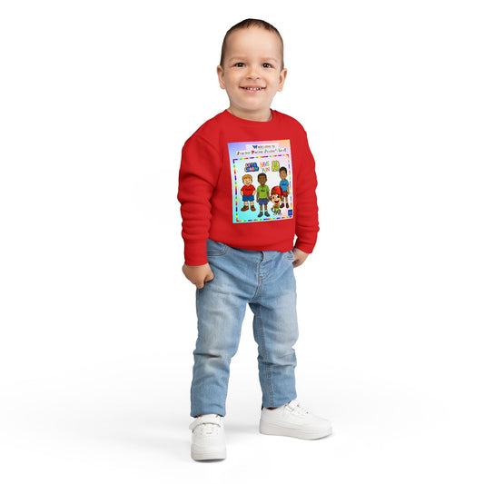 Toddler Sweatshirt - Let's learn, have fun and play in Snacker Packer Stacker's Land!