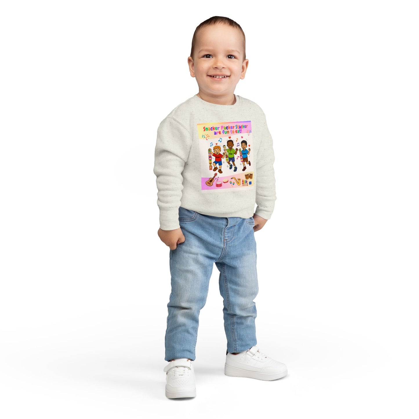 Toddler Fun Sweatshirt with Snack Packer Design
