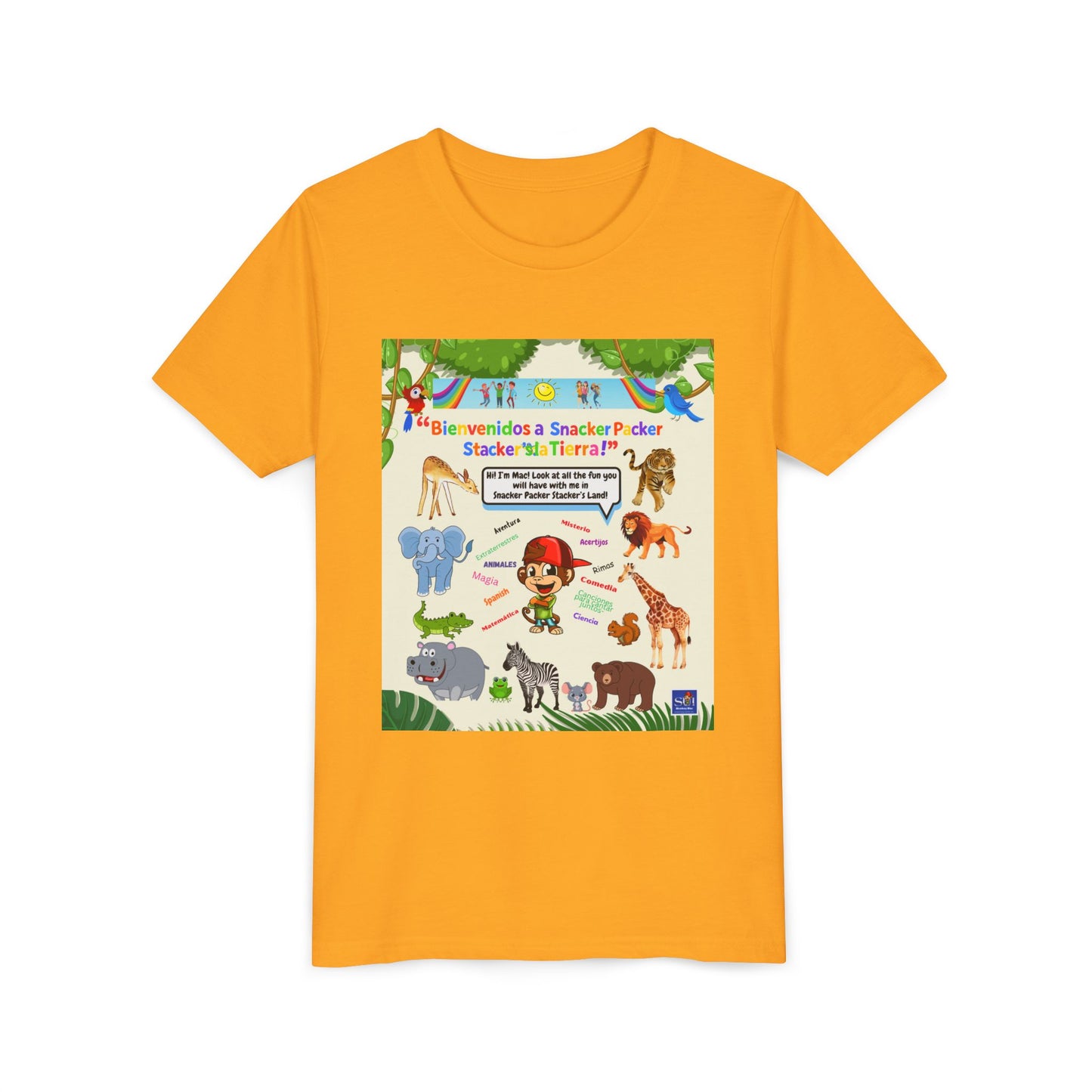Youth Tee - (Spanish) —Safari de animales,  Zoologico
