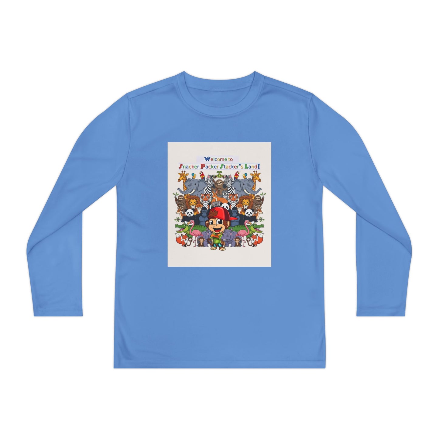 Youth Long Sleeve Competitor Tee with Fun Animal Design