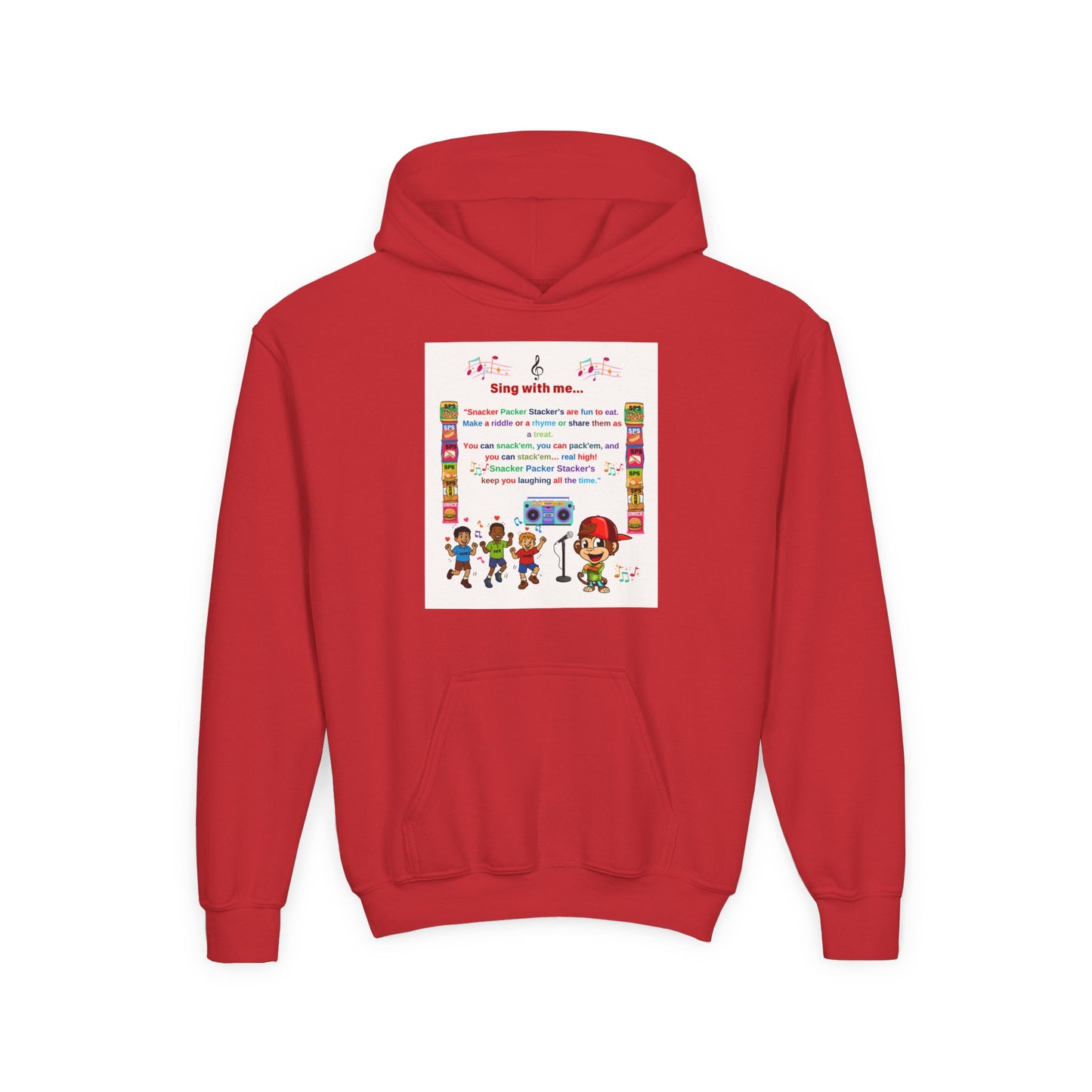 Youth Inspirational Sweatshirt - Fun Sing-Along Design for Kids, Perfect Gift for Birthdays, Family Gatherings, Christmas, and More